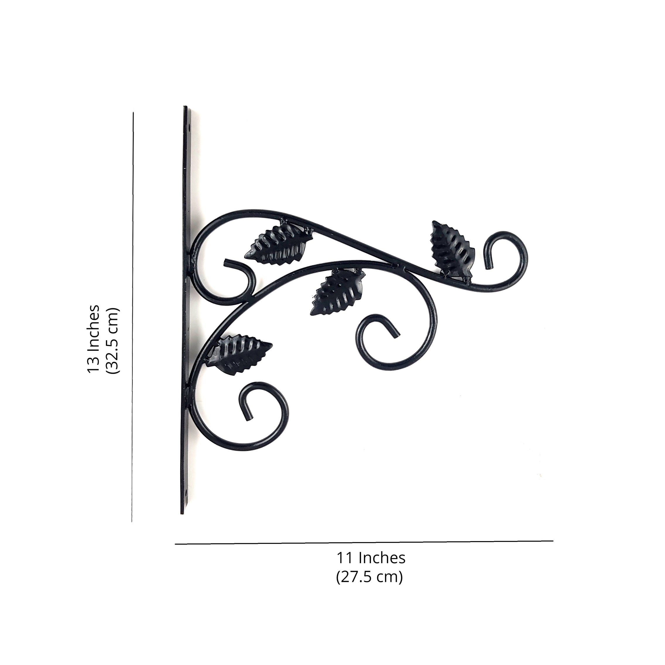Designer Leaf Antique Wall Bracket for Bird Feeders & Houses Planters Lanterns for Diya Hangers