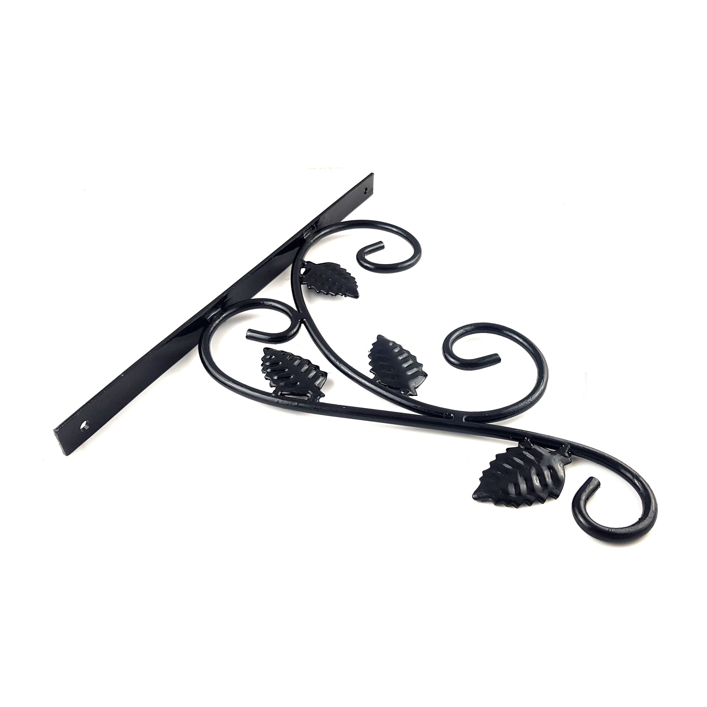 Designer Leaf Antique Wall Bracket for Bird Feeders & Houses Planters Lanterns for Diya Hangers