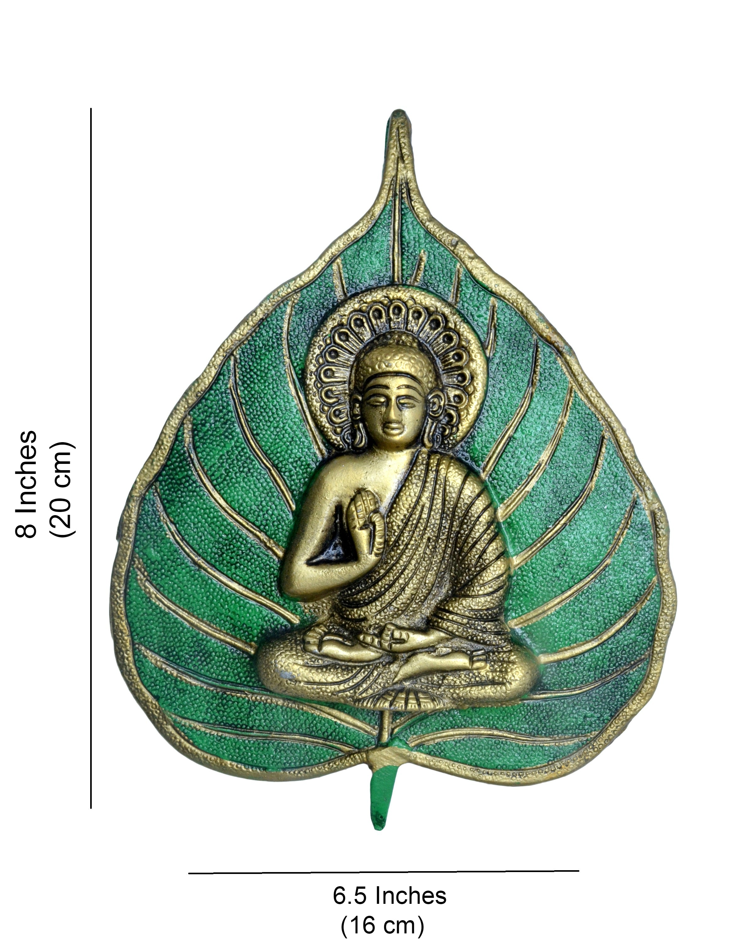Buddha on Leaf Wall Hanging