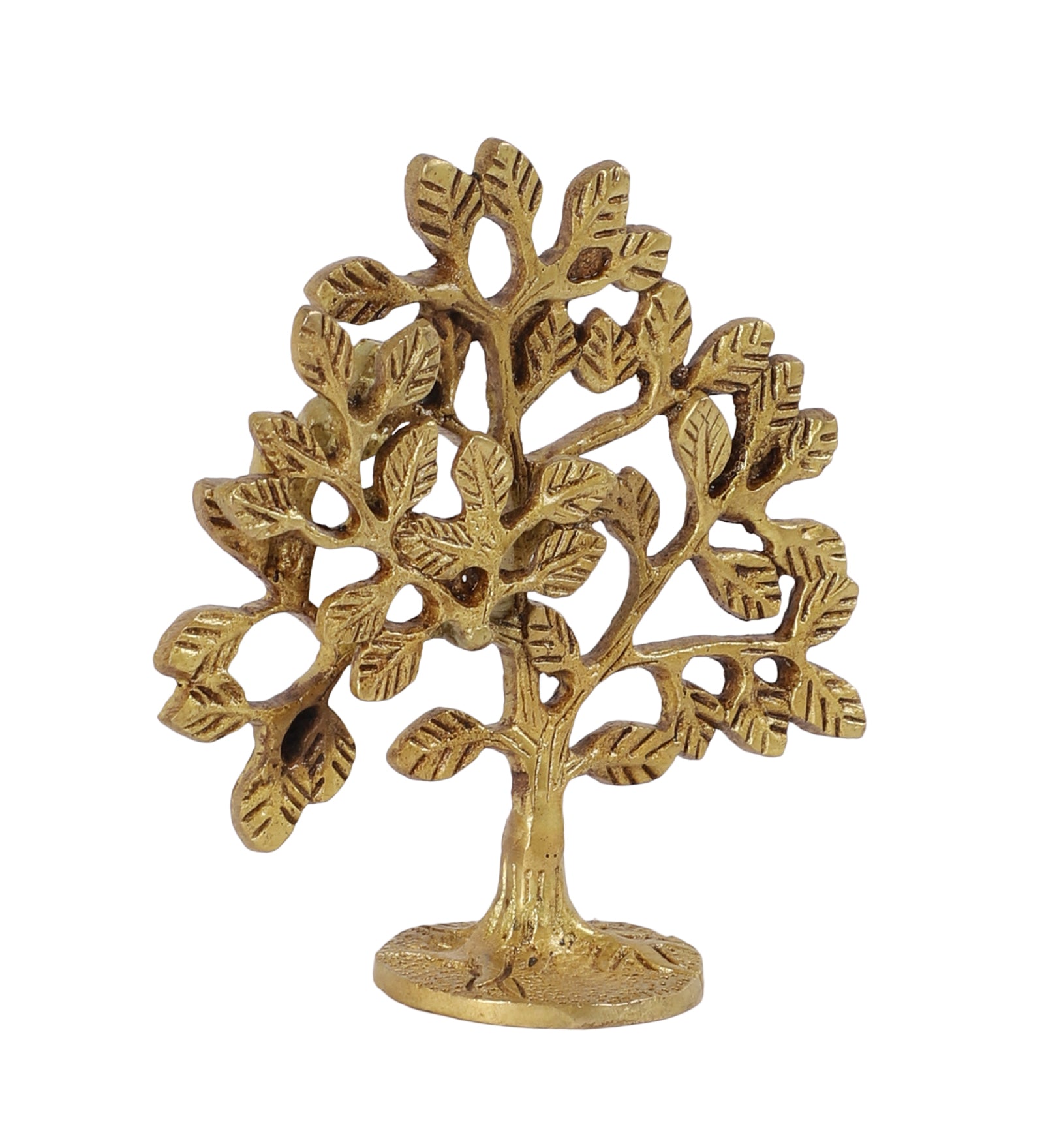 Brass Kalpavriksha Tree Showpiece, Brass Showpiece for Good Fortune