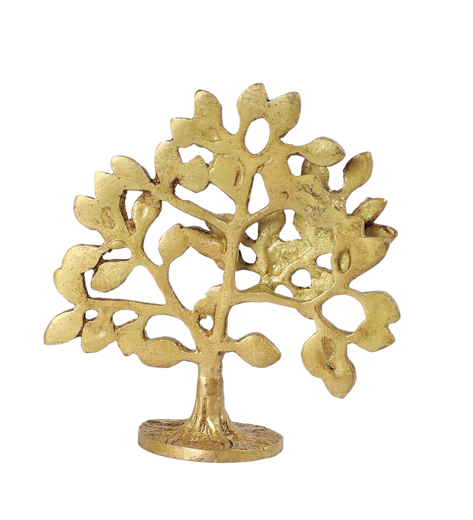 Brass Kalpavriksha Tree Showpiece, Brass Showpiece for Good Fortune