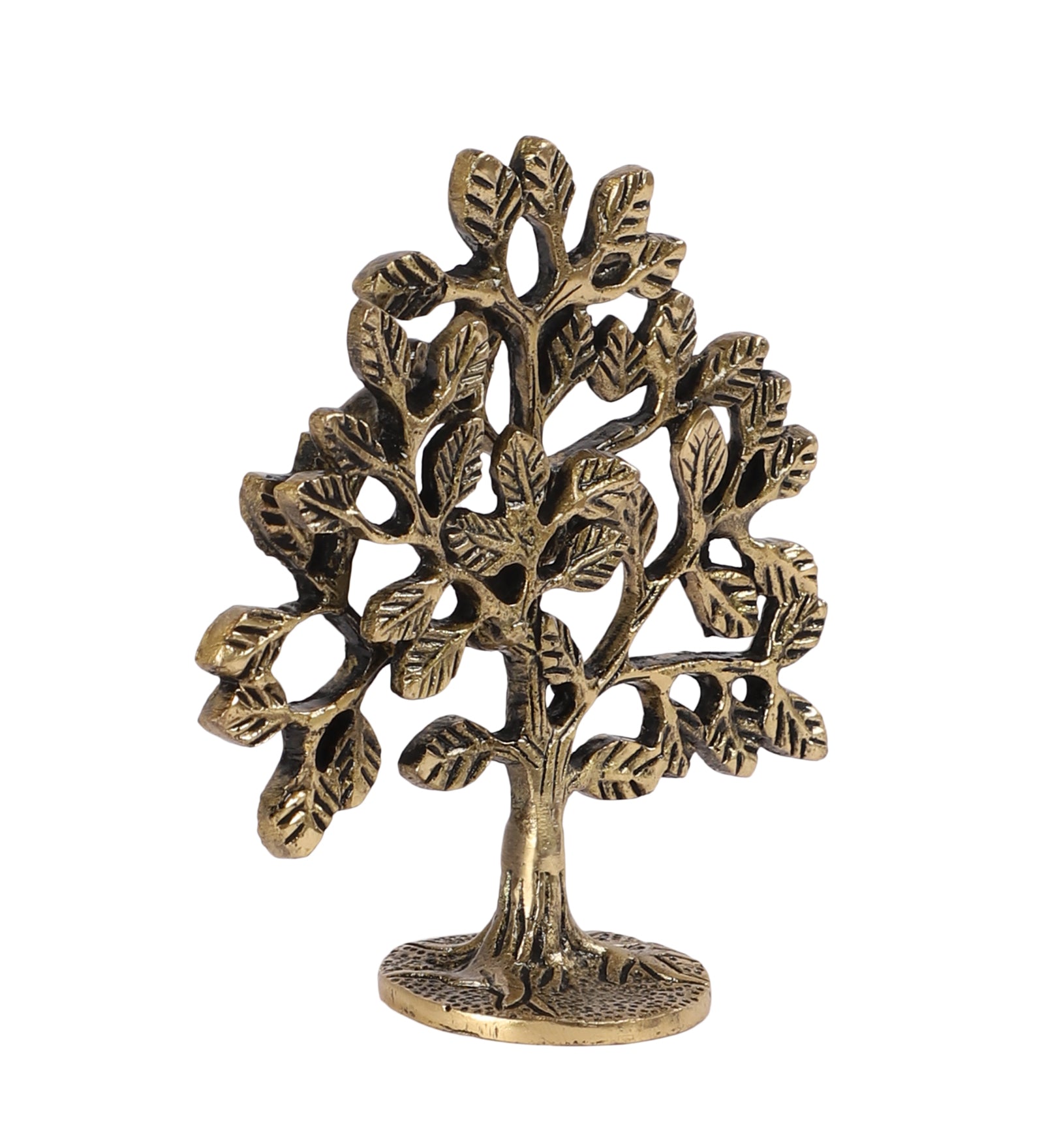 Brass Kalpavriksha Tree Showpiece, Brass Showpiece for Good Fortune