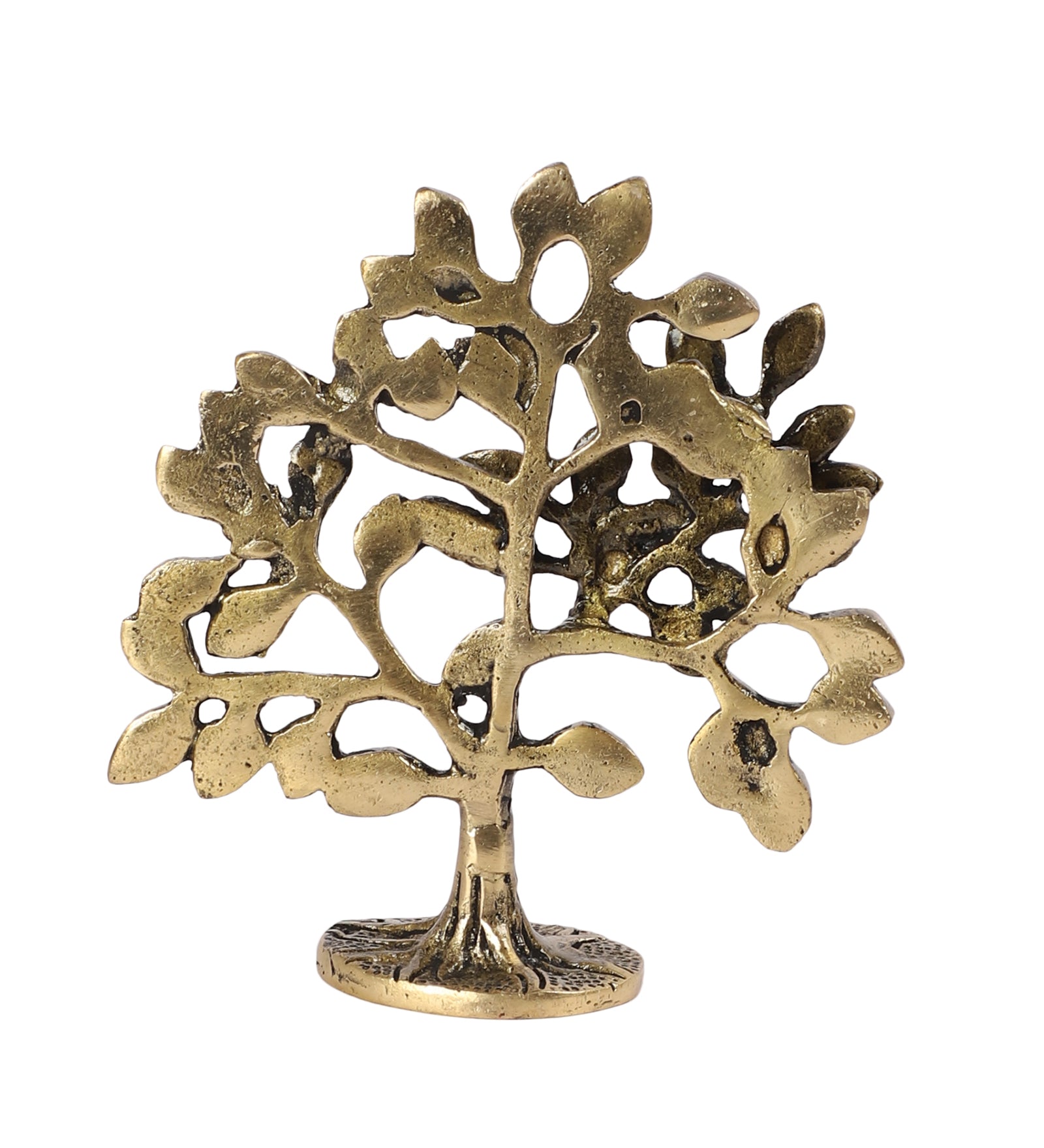 Brass Kalpavriksha Tree Showpiece, Brass Showpiece for Good Fortune