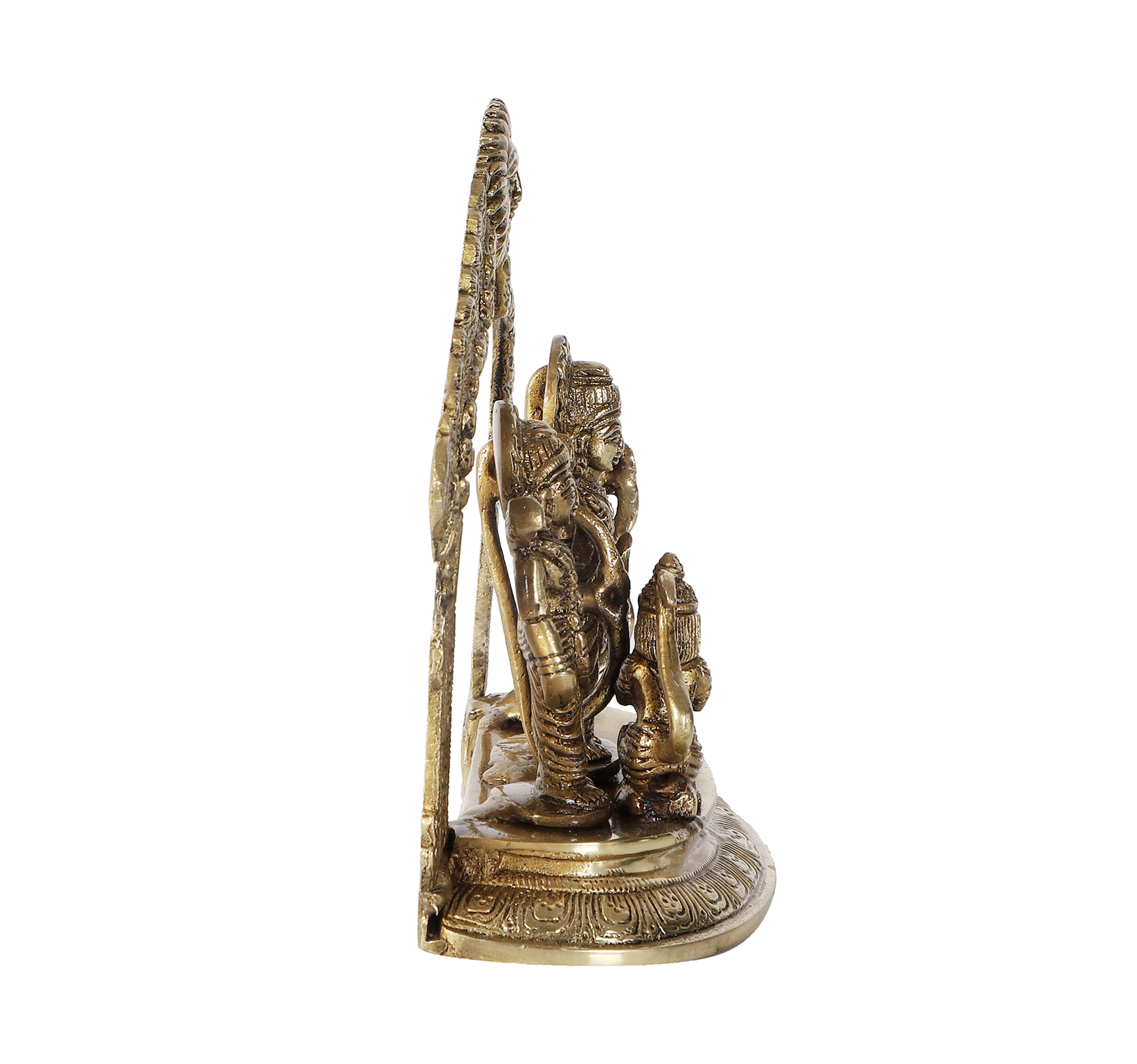 Brass 7 Inches Ram Darbar Statue, Brass Ram Darbar Idol