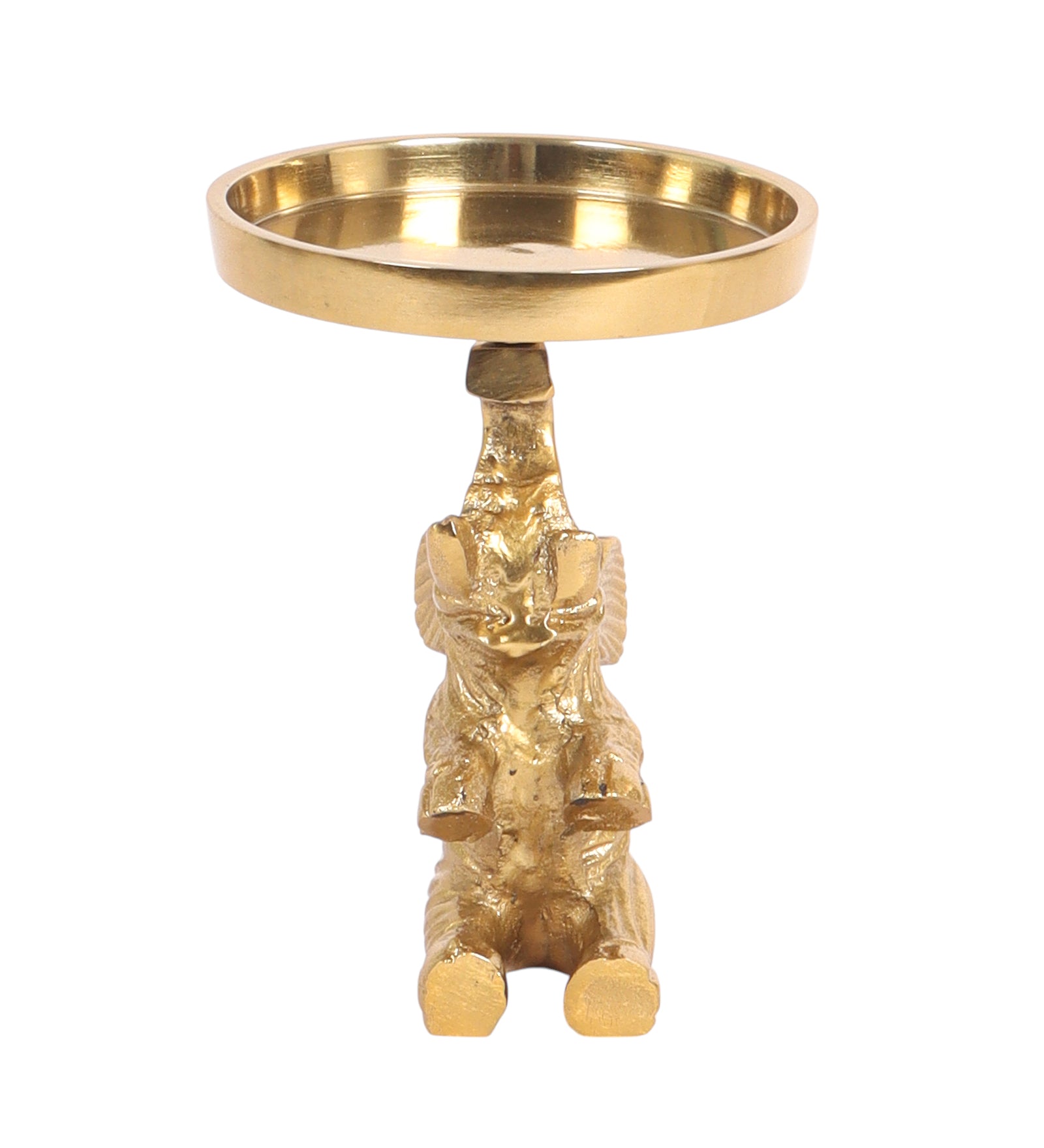 Aluminium Candle Holder Over Elephant Trunk Showpiece, Tealight/Candle Holder Showpiece