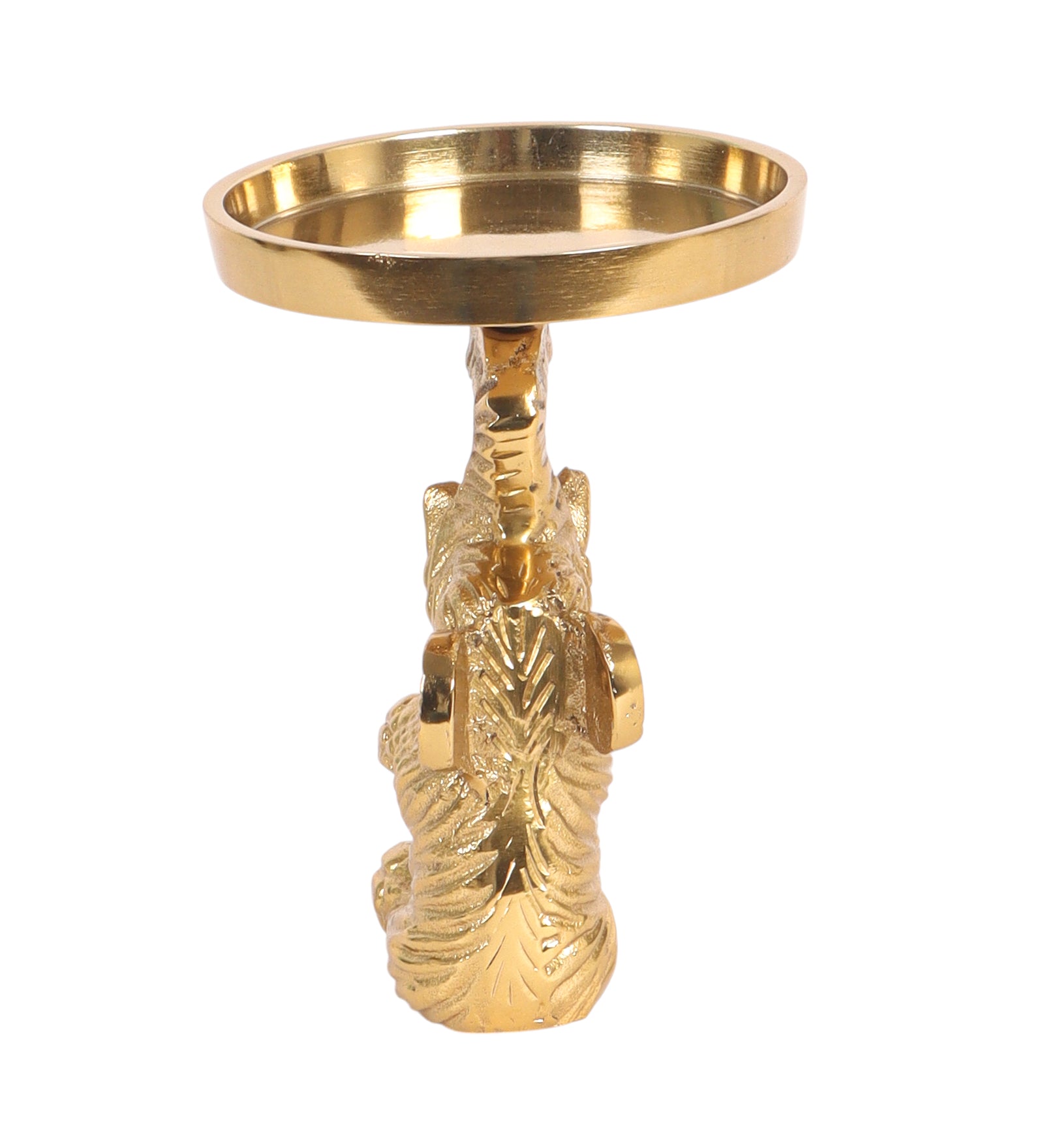 Aluminium Candle Holder Over Elephant Trunk Showpiece, Tealight/Candle Holder Showpiece