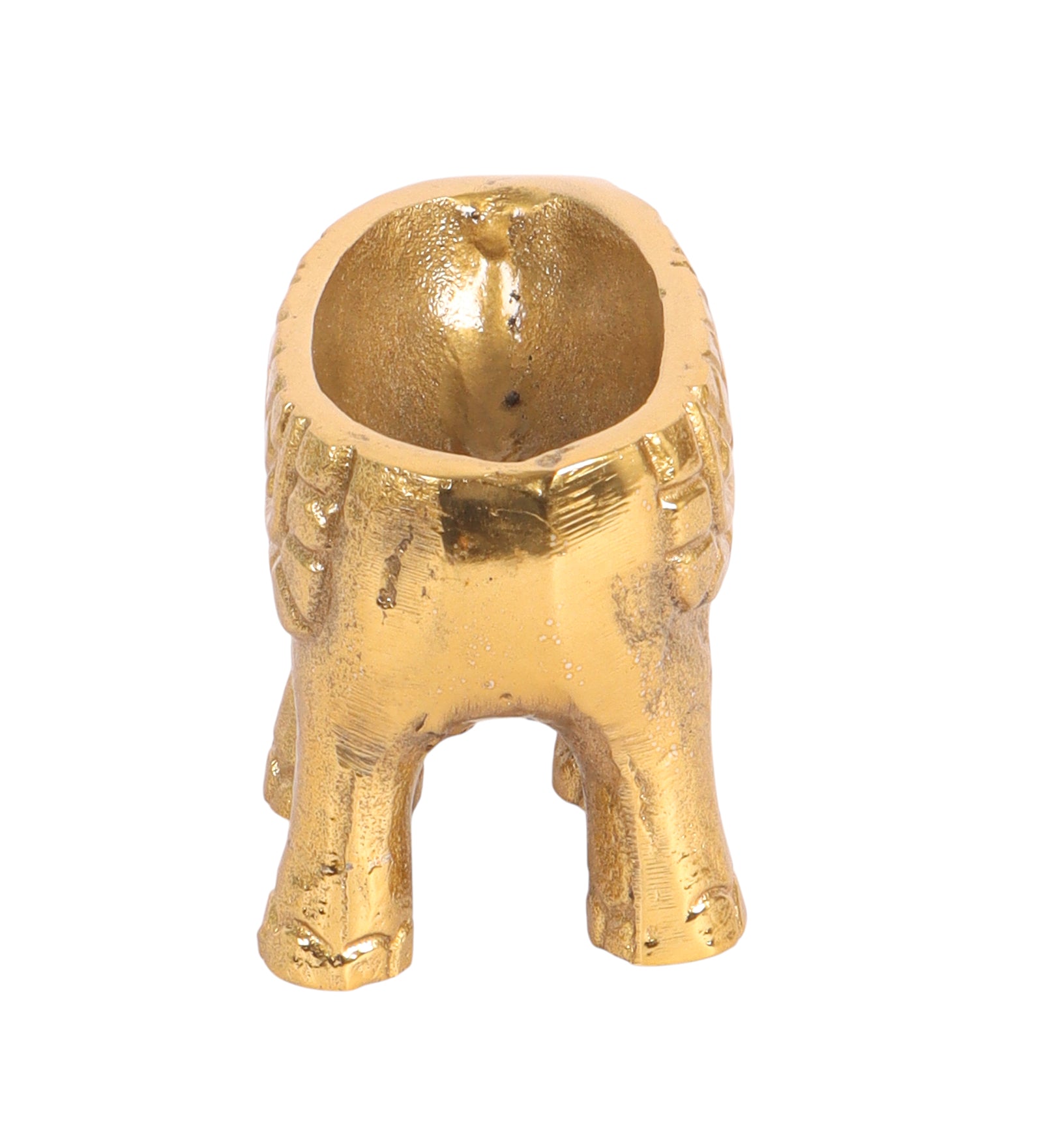 Aluminium Elephant Shaped Flower Vase, Metal Elephant Showpiece