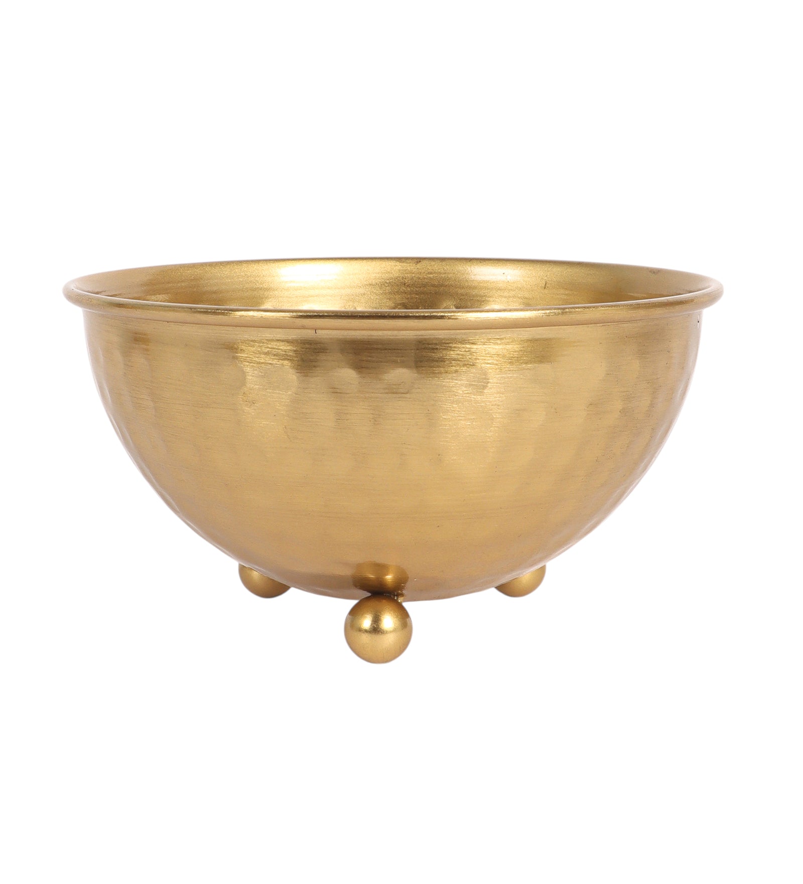 Hammered 5″ Metal Serving Bowls Decorative Metal Snack, Dry Fruit & Dessert Bowls for Table
