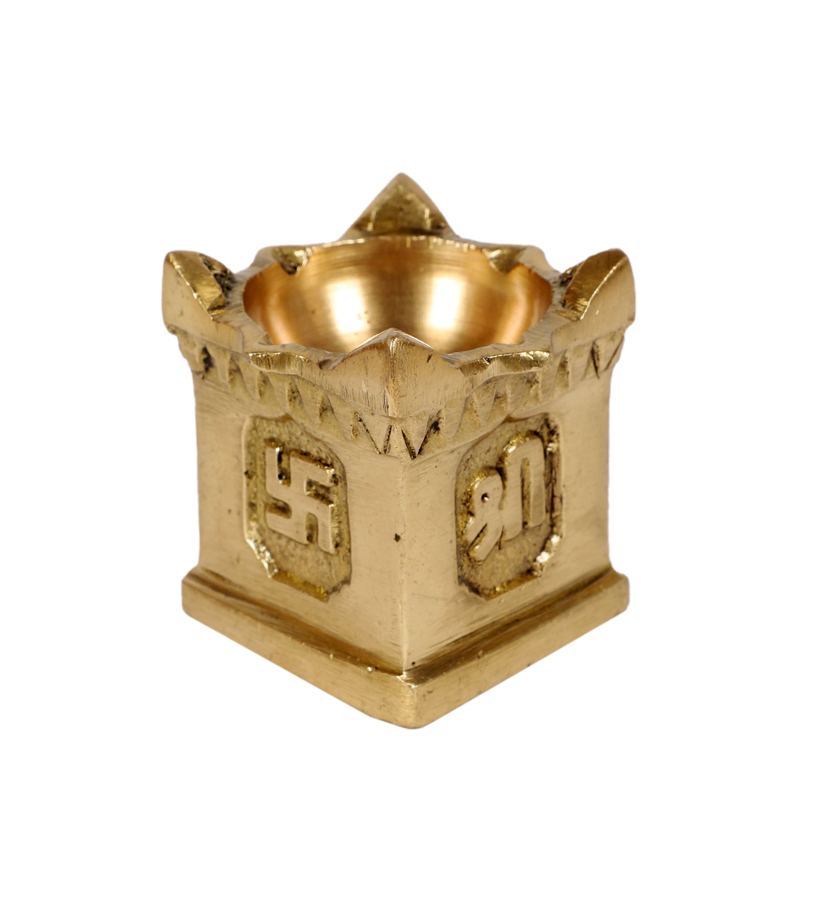 Small Tulsi Kyara Pot 2 Inches, Brass Tulsi Pot, Brass Tulsi Diya, Tulsi Deepam