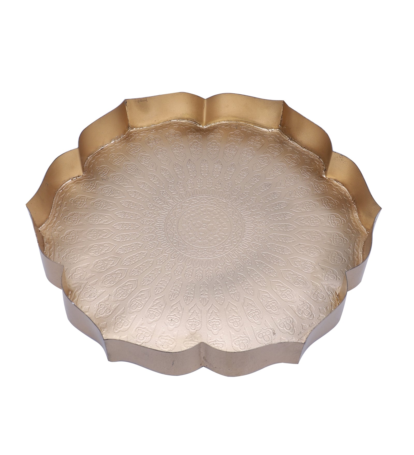 Ethnic Carved Flower Design Urli Bowl for Home Decor