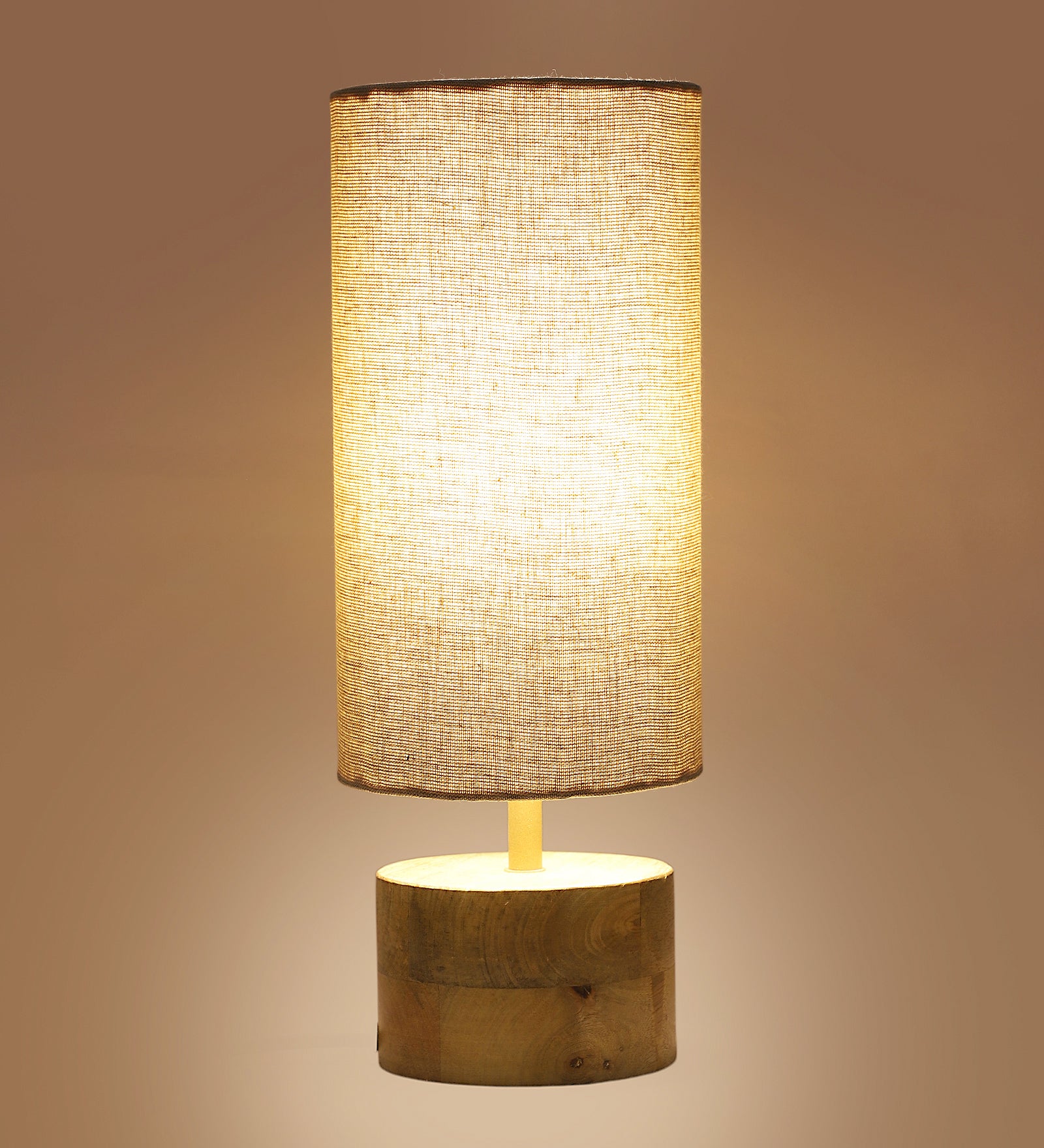 Jute Shade Table Lamp for Bedroom, Night Lamp for Home & Office