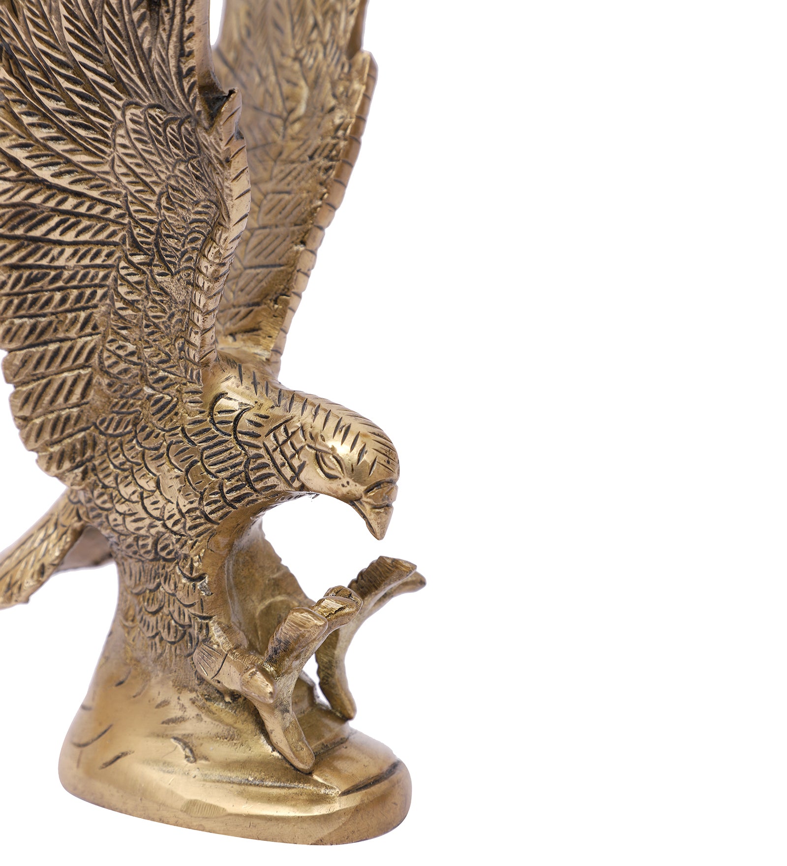 Brass Flying Eagle Showpiece, Brass Showpiece for Home Decor