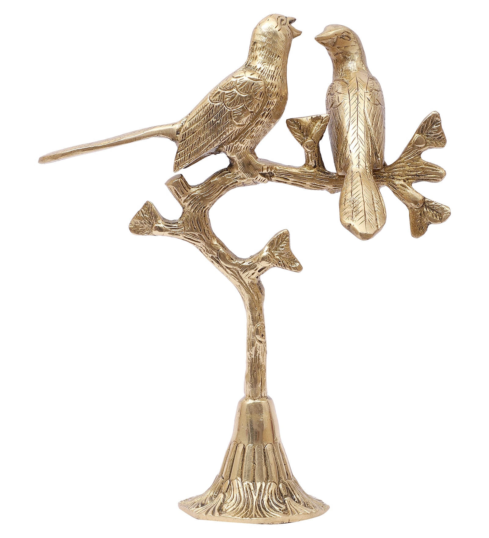 Brass Love Birds on Tree Showpiece, Showpiece for Home Decor, Brass Artifacts for Home Decor