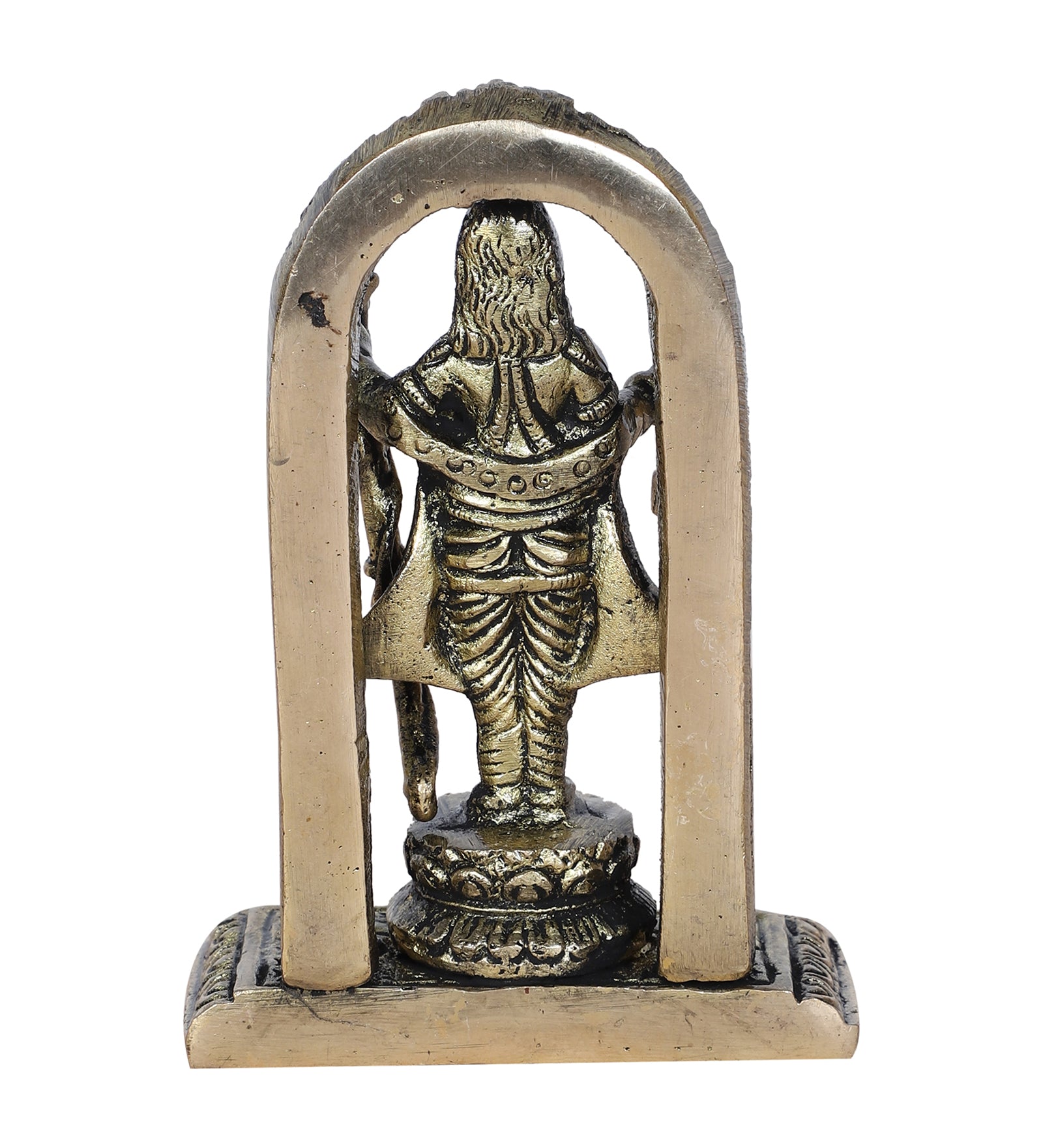 4.5 Inches Ayodhya Ram Lalla Brass Idol, Shri Ram Brass Statue for Mandir