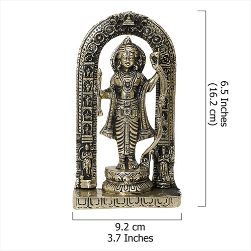 Ayodhya Ram Lalla Brass Idol, Shri Ram Brass Statue for Mandir