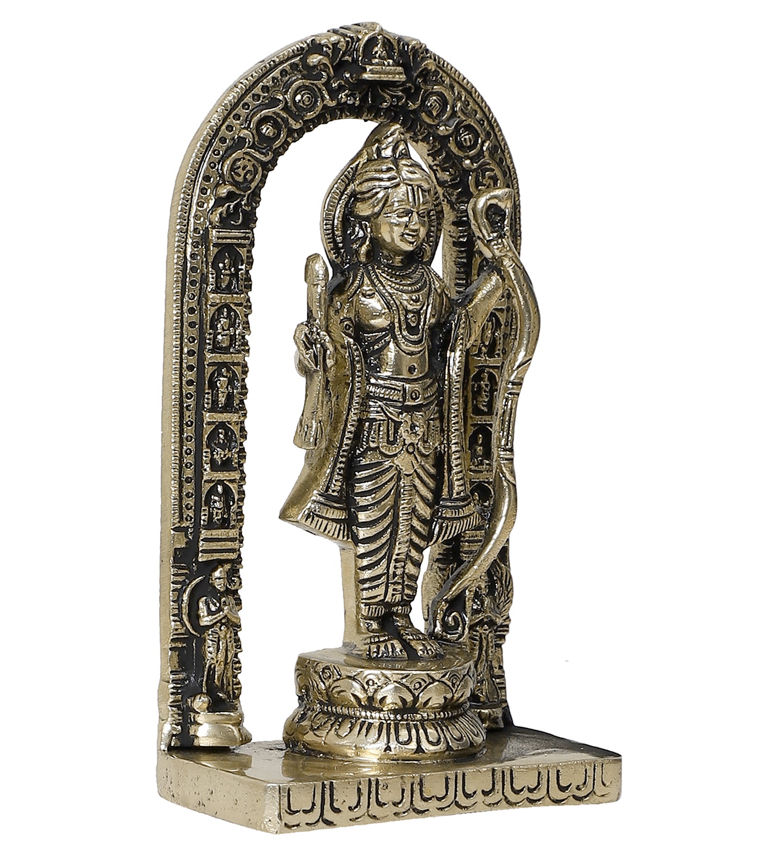 Ayodhya Ram Lalla Brass Idol, Shri Ram Brass Statue for Mandir