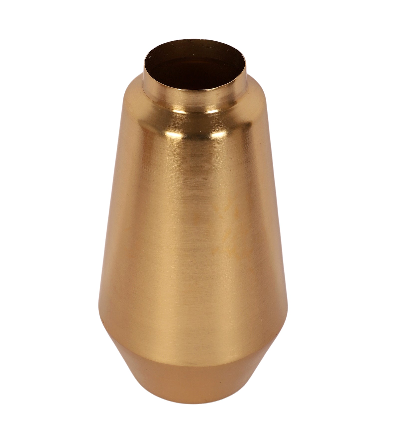 Metal 10 Inches Gold Finish Flowers Vase, Flowers Vase for Home Decor, Flowers Pot for Home & Office
