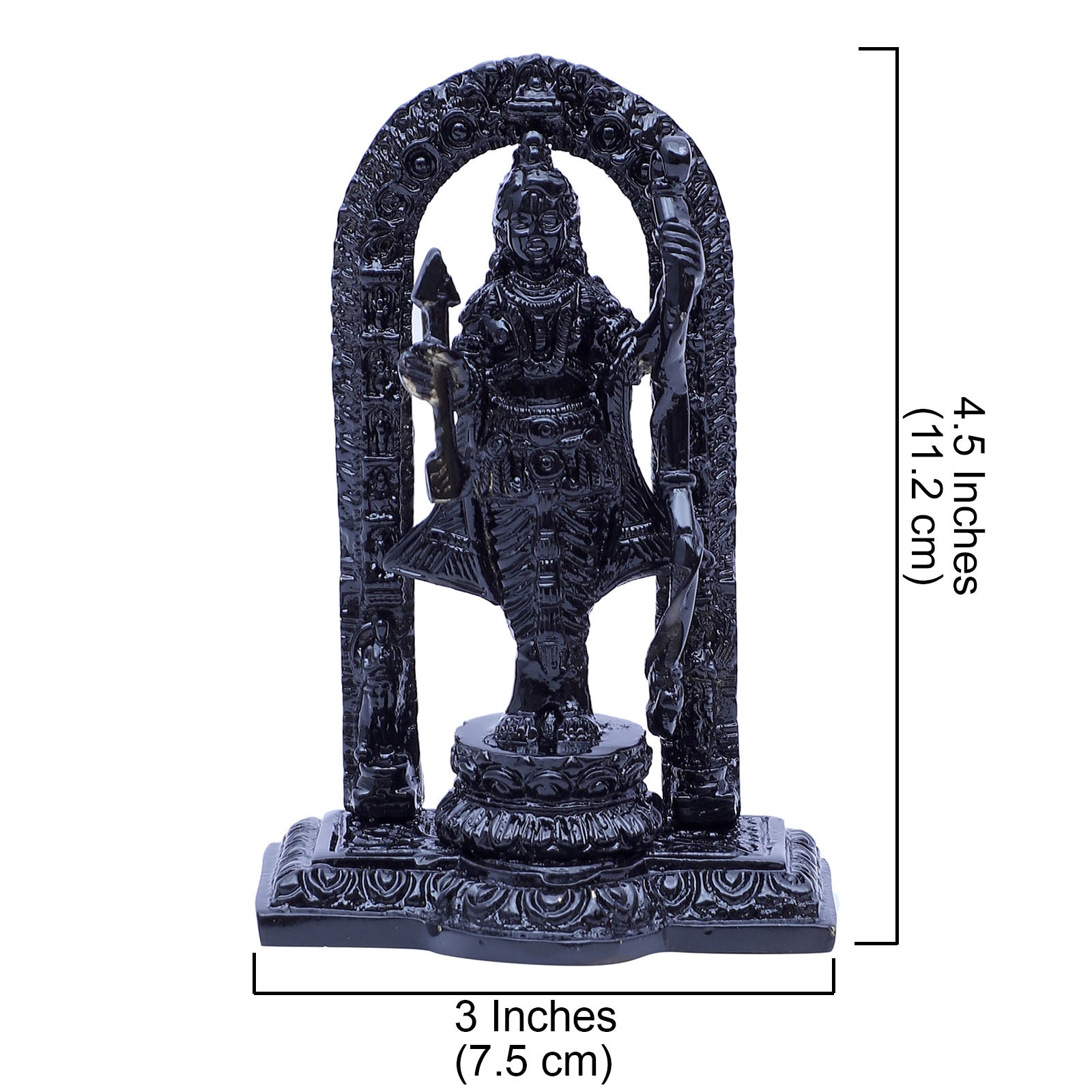 Pure Brass 4.5 Inches Ayodhya Ram Lalla Idol