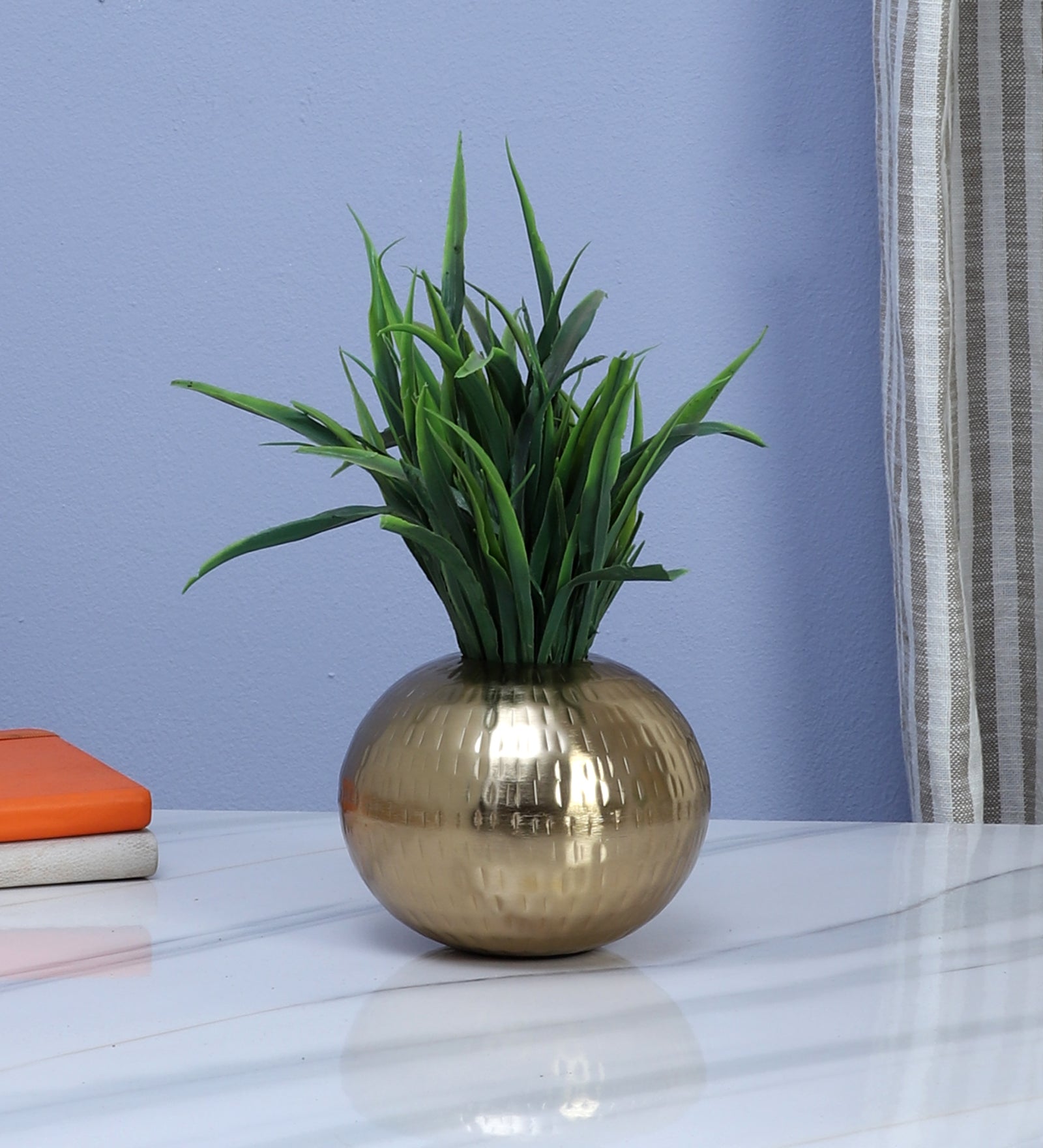 Metal 5 Inches Decorative Flowers Vase, Flowers Vase for Home Decor, Flowers Pot for Home & Office
