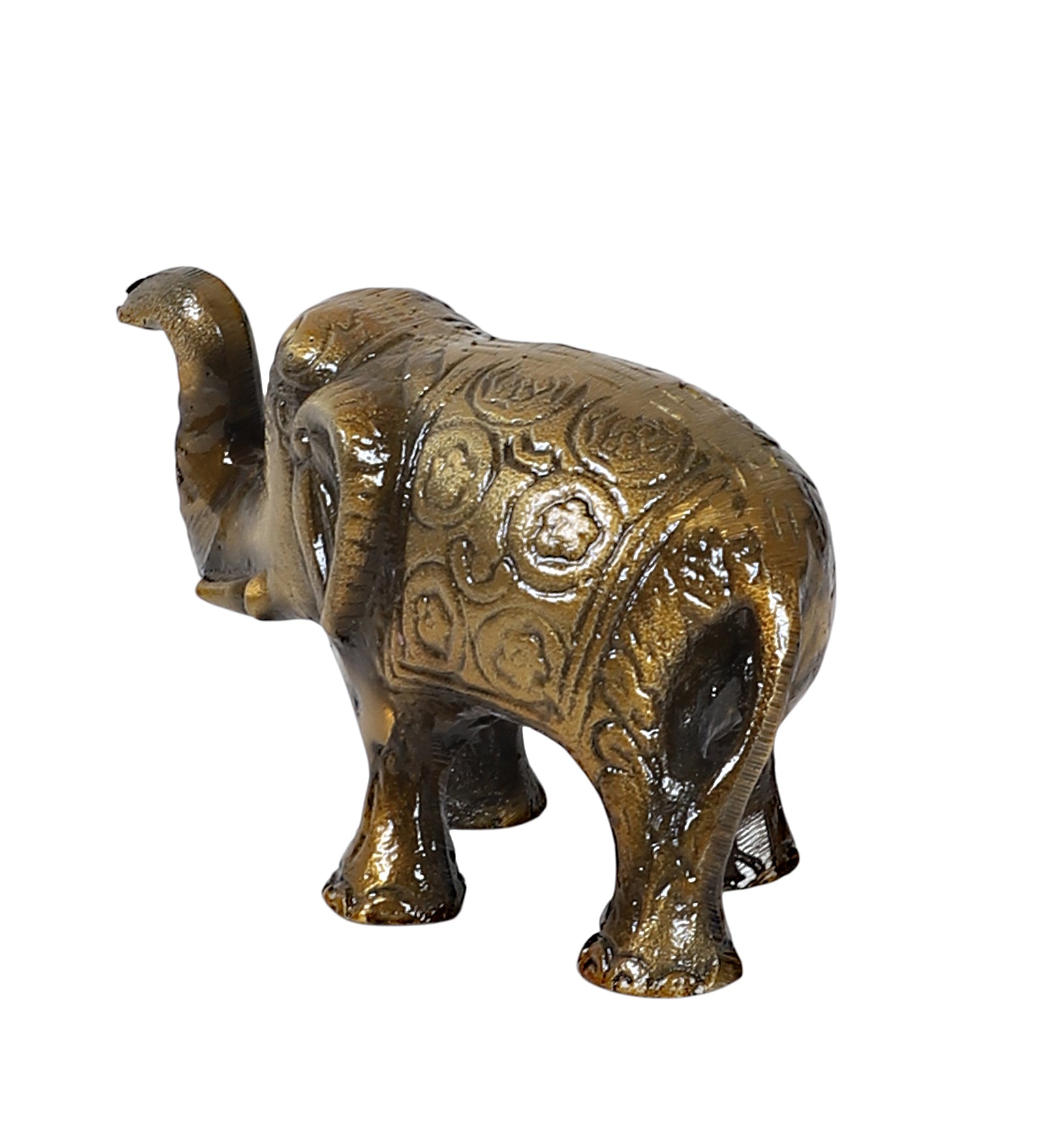 Metal 5 Inches Elephant Showpiece, Elephant Showpiece for Home Decor