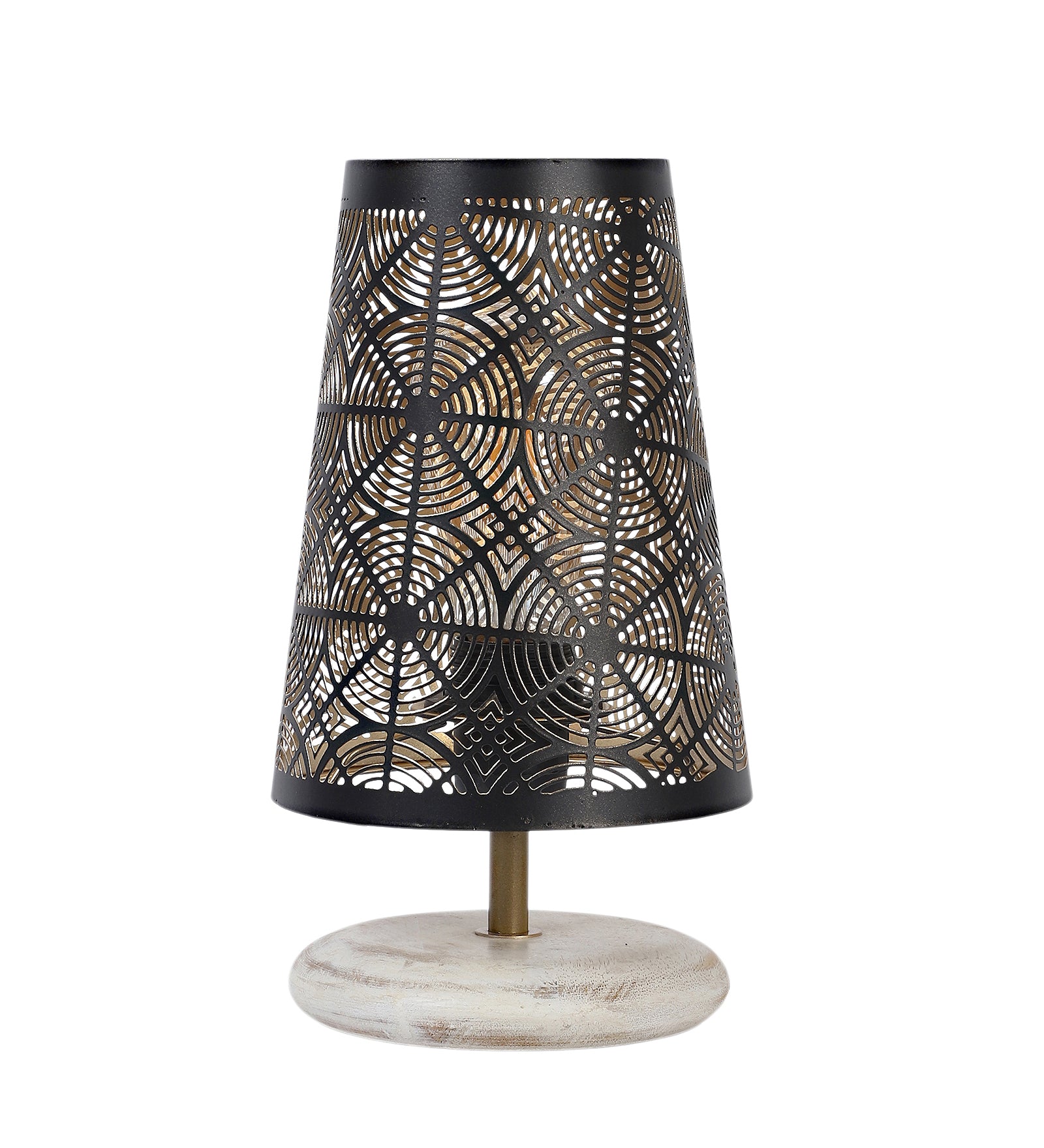 Cone Shaped Moroccan Design Table Lamp for Bedroom, Night Lamp for Home & Office