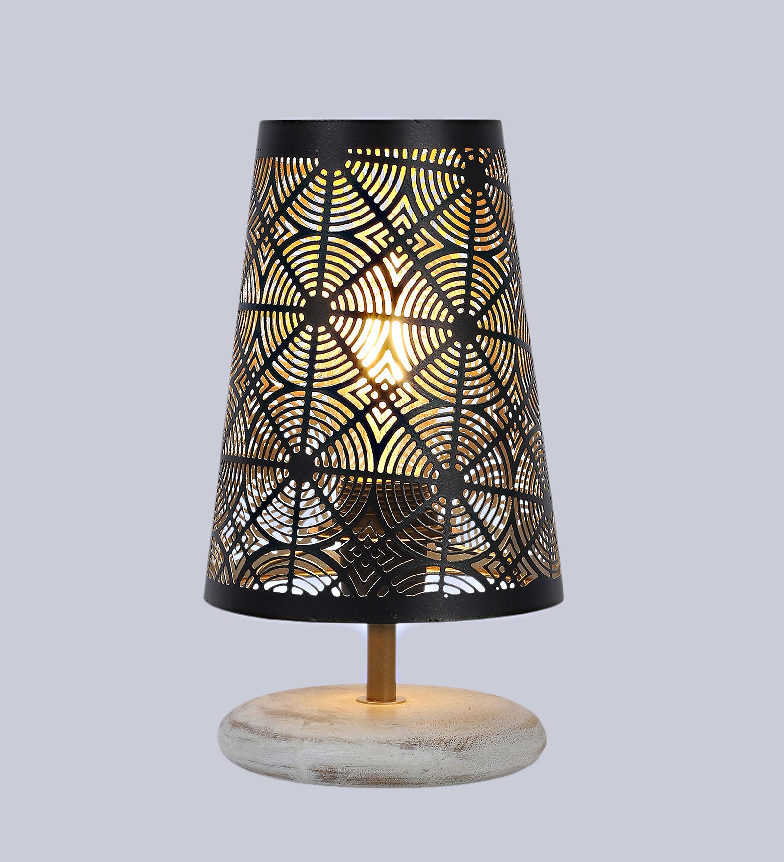 Cone Shaped Moroccan Design Table Lamp for Bedroom, Night Lamp for Home & Office