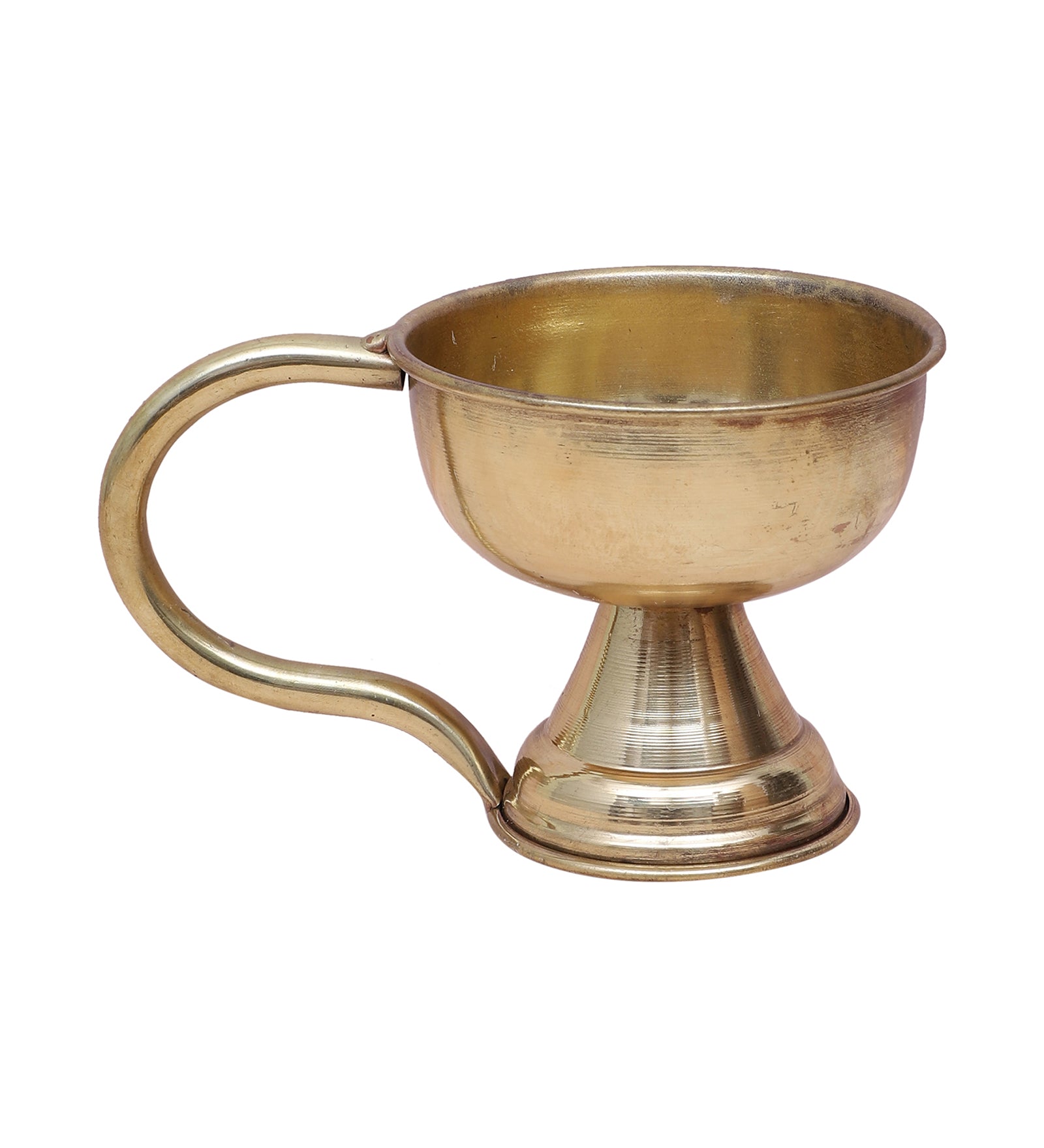 Brass Loban Dhoop Daan with Handle, Brass Loban Burner