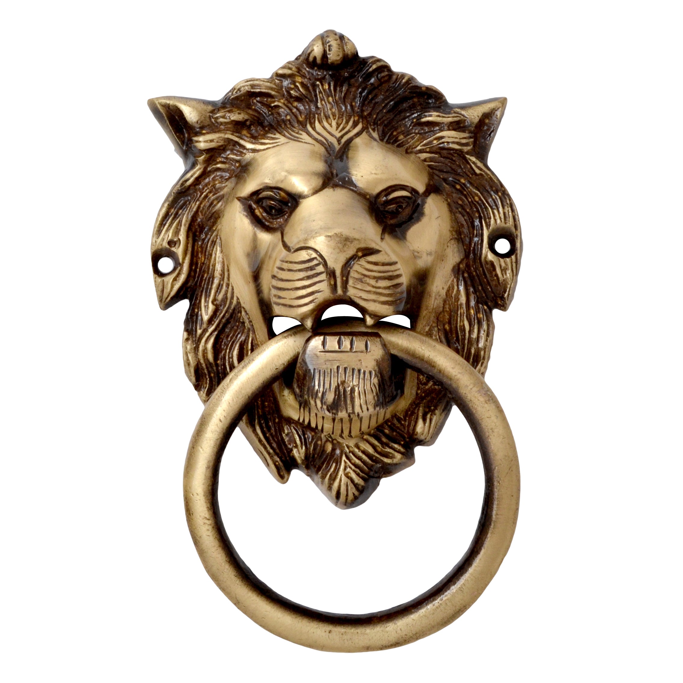 Brass Lion Mouth Door Knocker