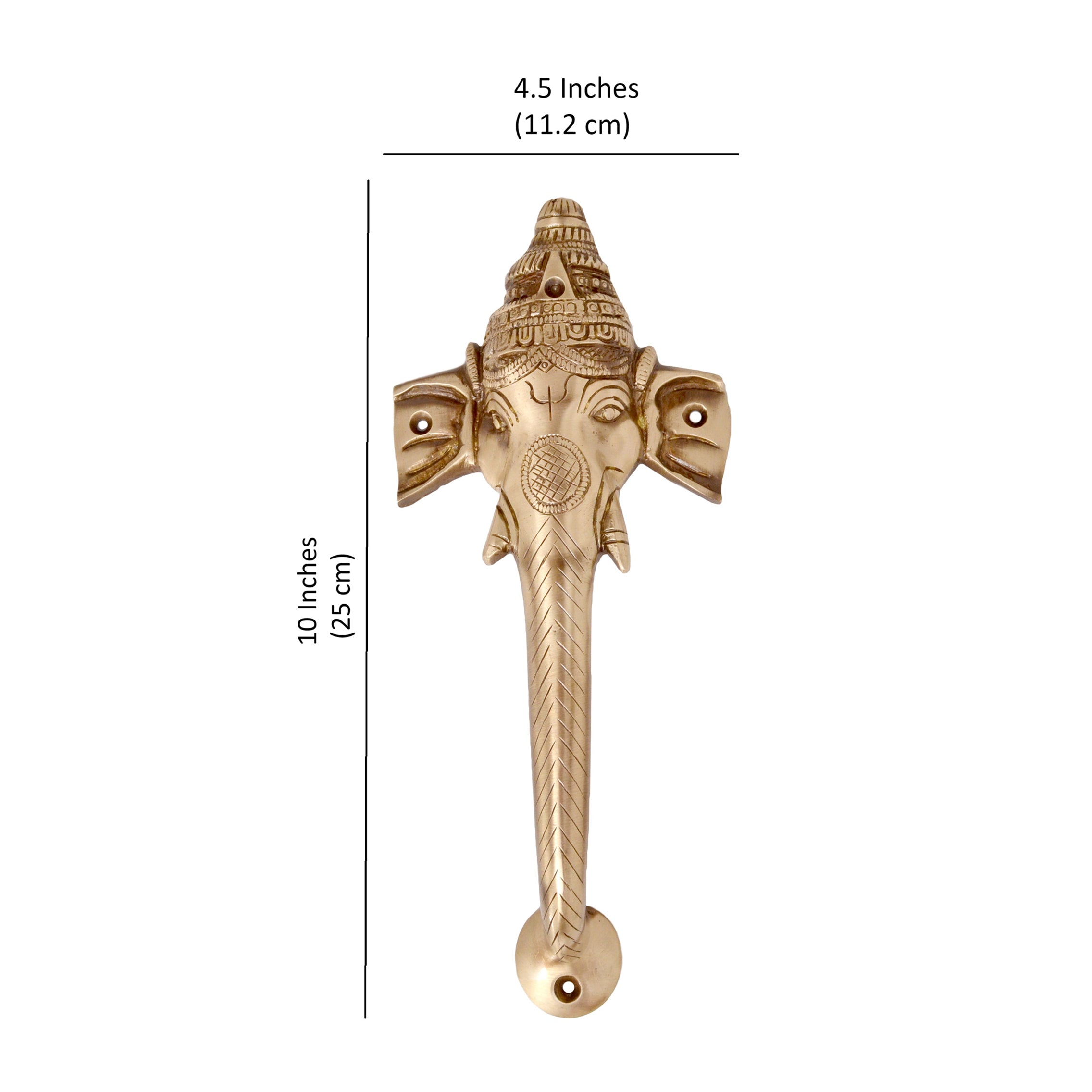 Brass Ganesha Design Door Handle