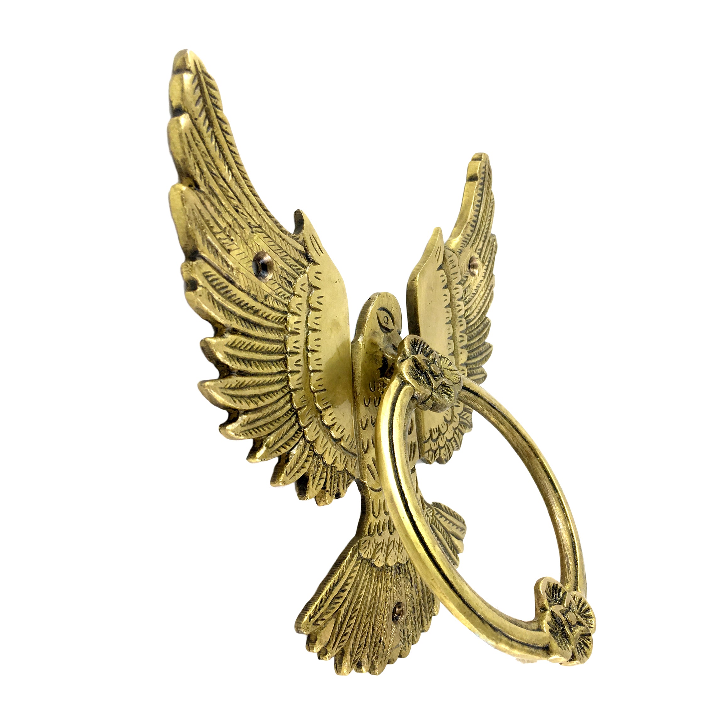Brass Open Winged Eagle Design Door Knocker