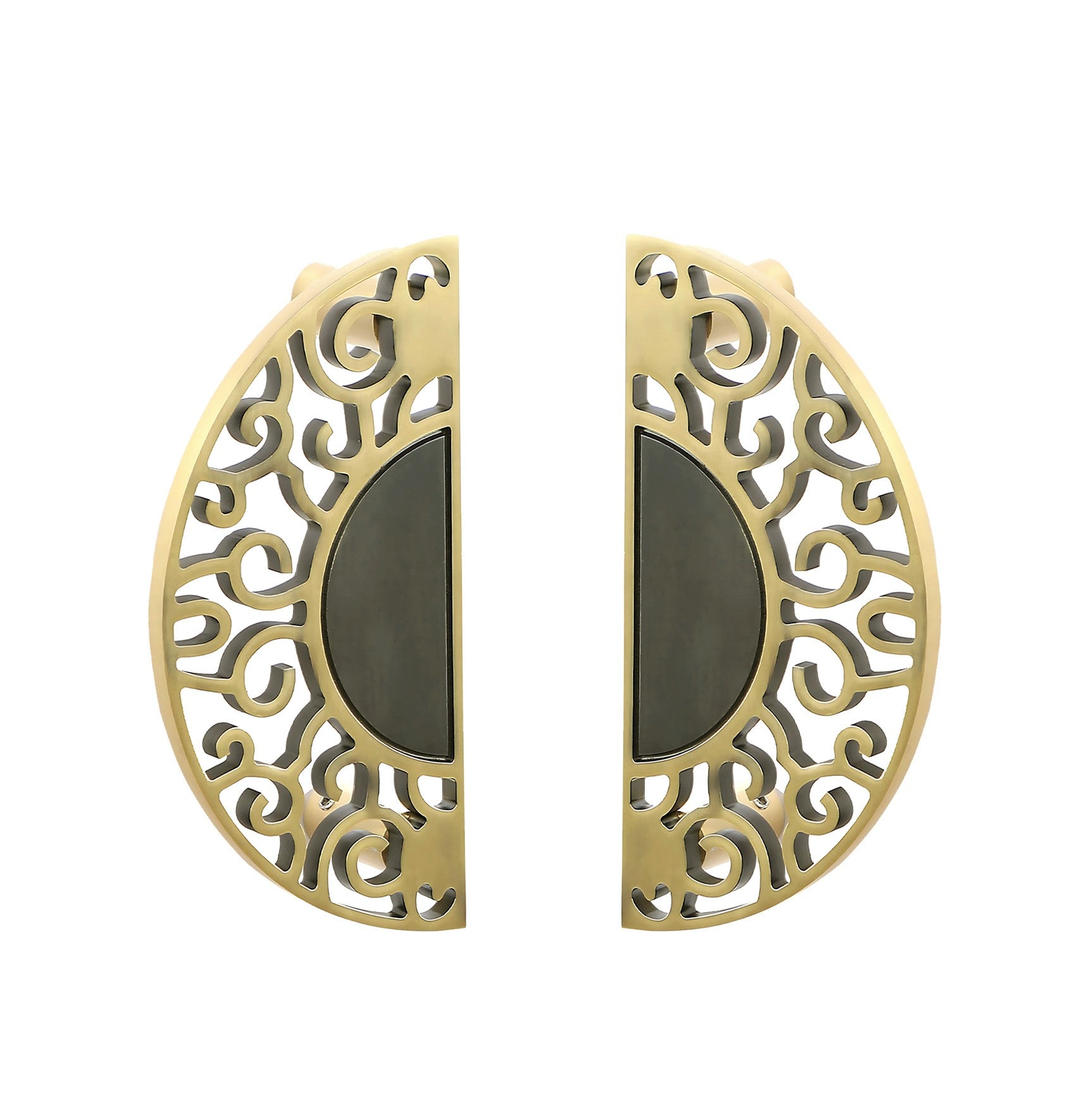 Ethnic Carving Design 6 Inches Brass Door Handle Pair,Door Pull Handles For Main Door