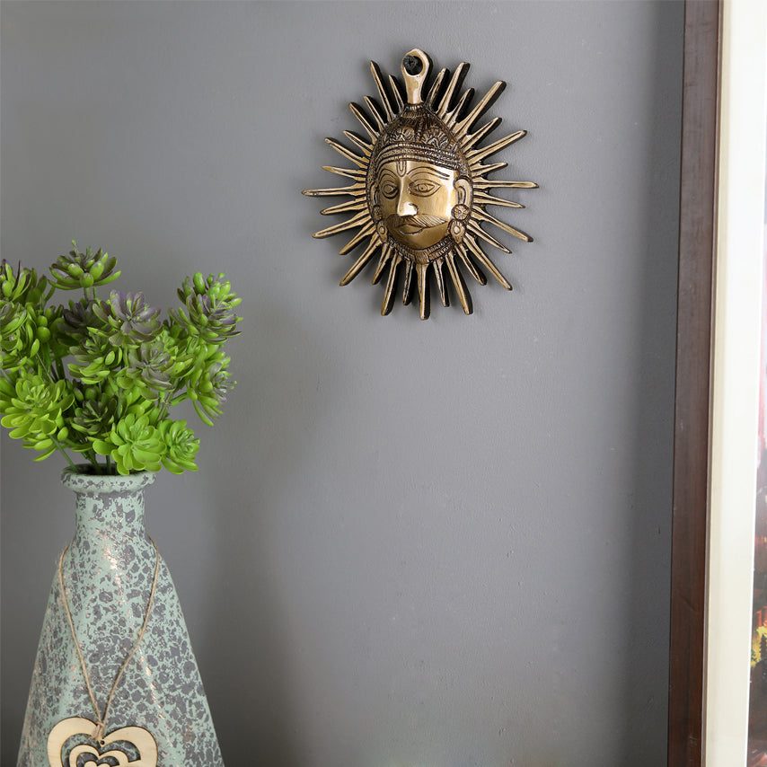 Brass Surya Wall Hanging for Home Decor