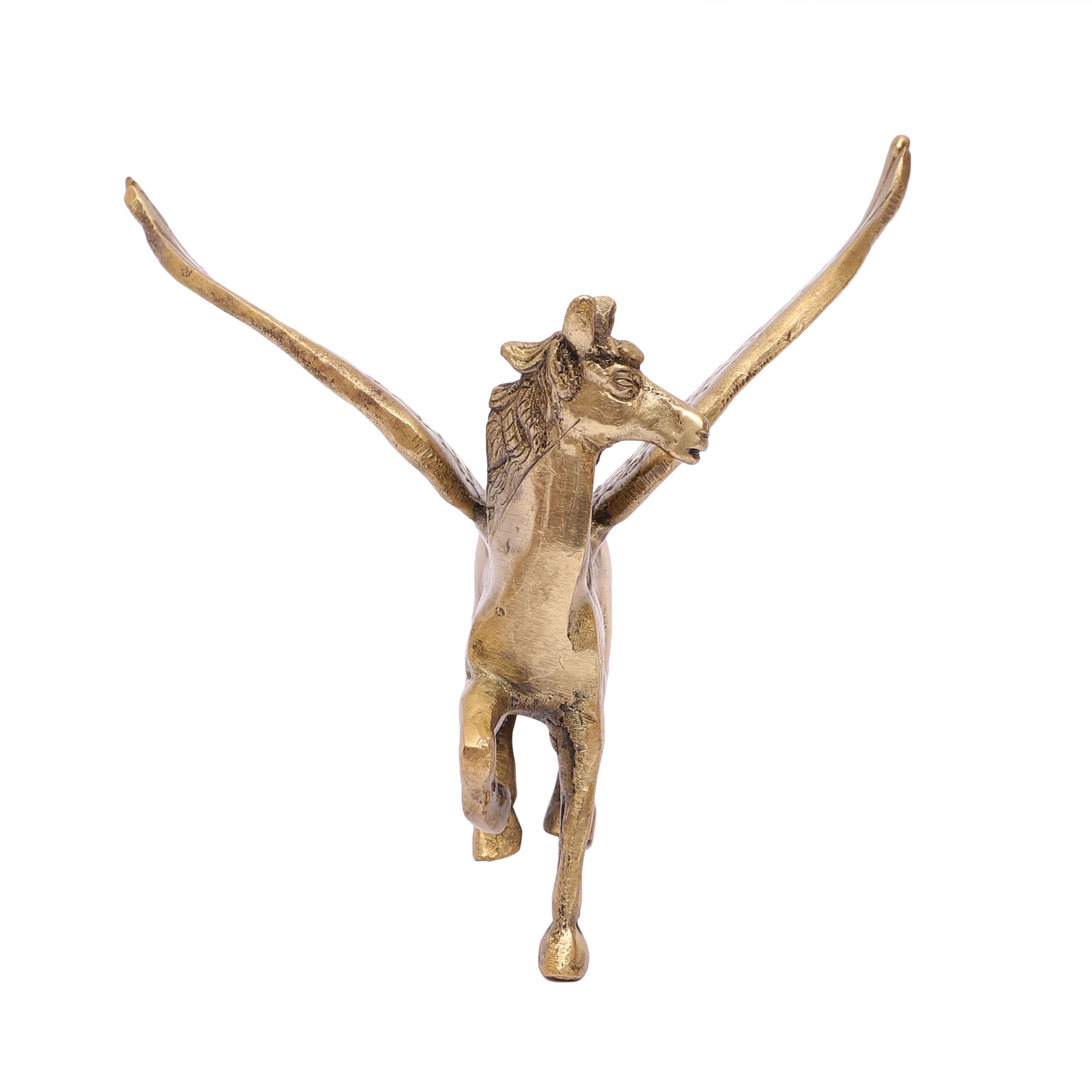 Brass Flying Angel Horse Showpiece, Showpiece for Home Decor