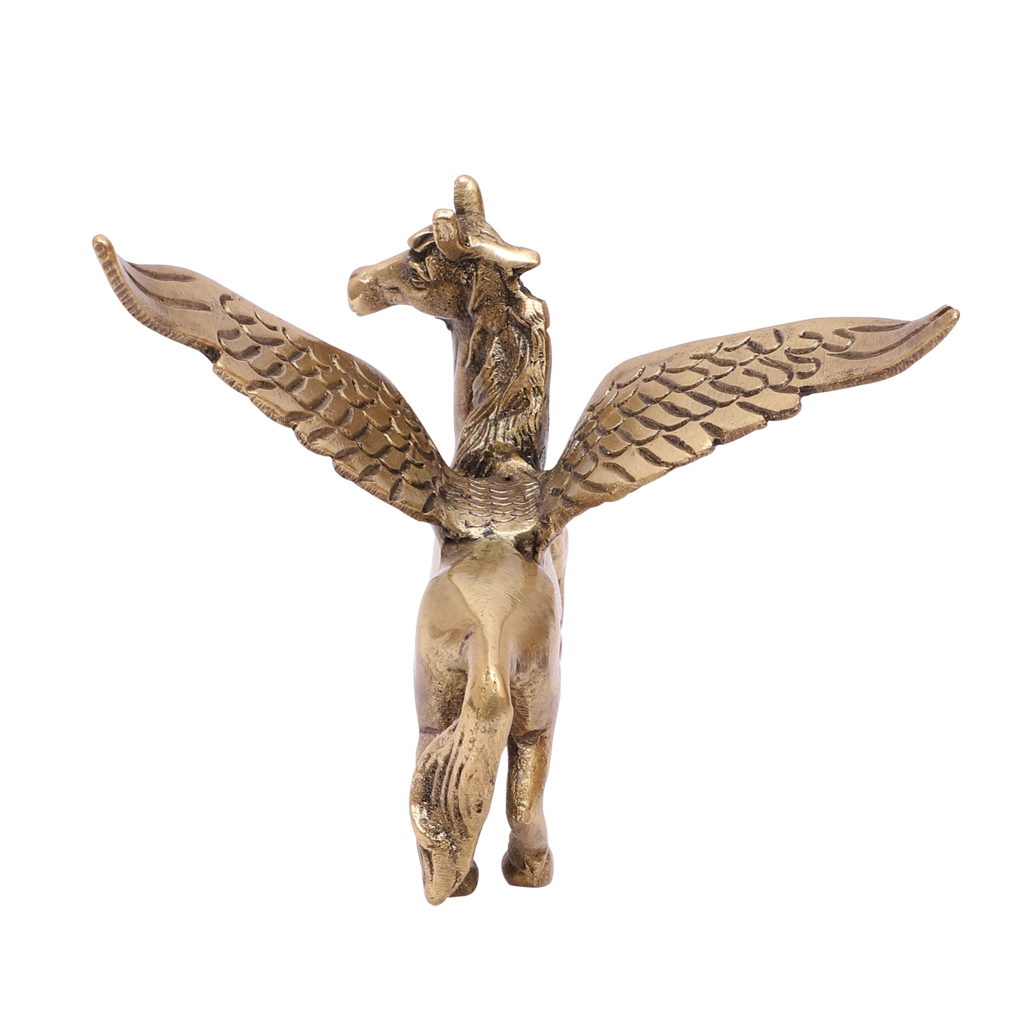 Brass Flying Angel Horse Showpiece, Showpiece for Home Decor