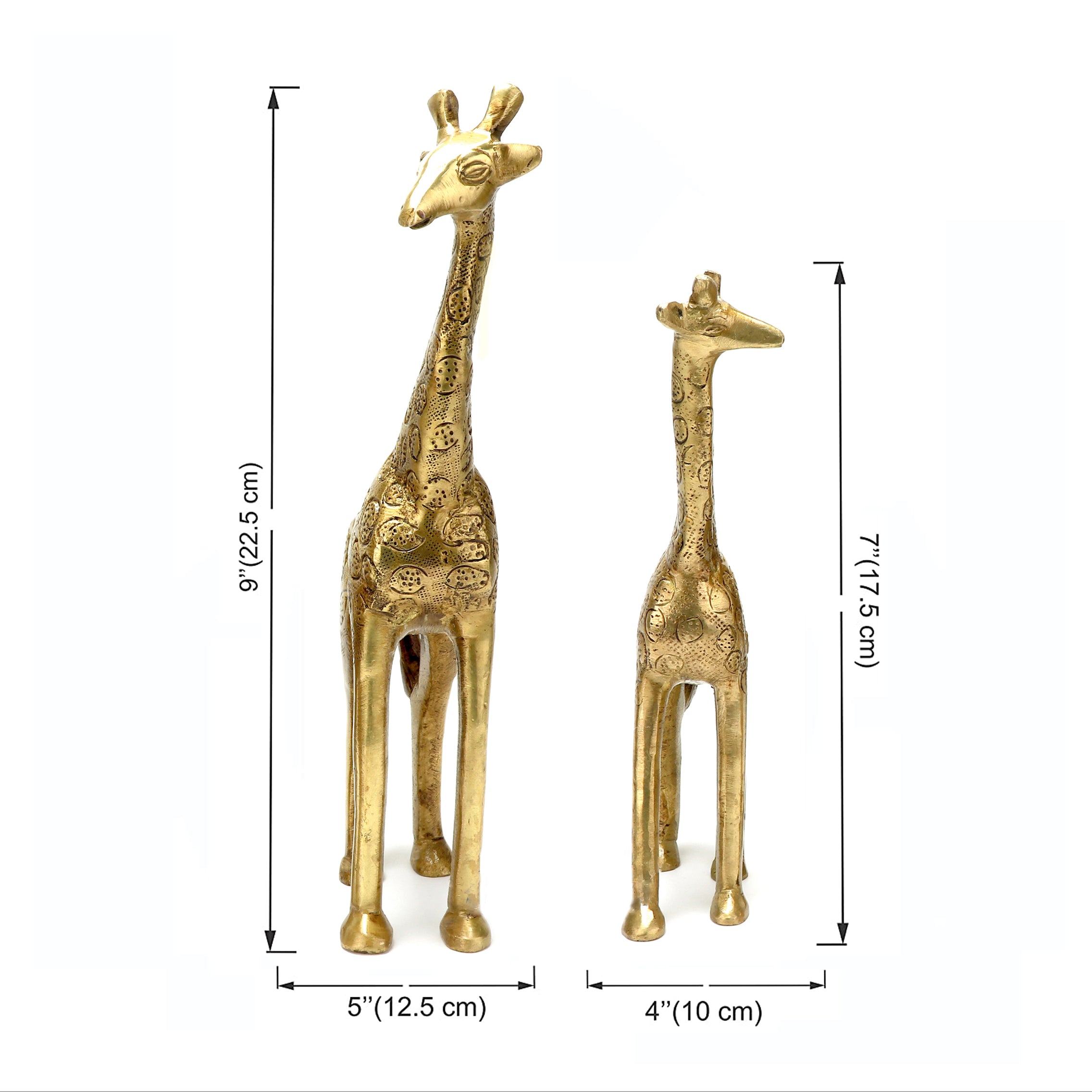 Brass Decorative Giraffe Pair Showpiece, Showpieces for Home Decor,