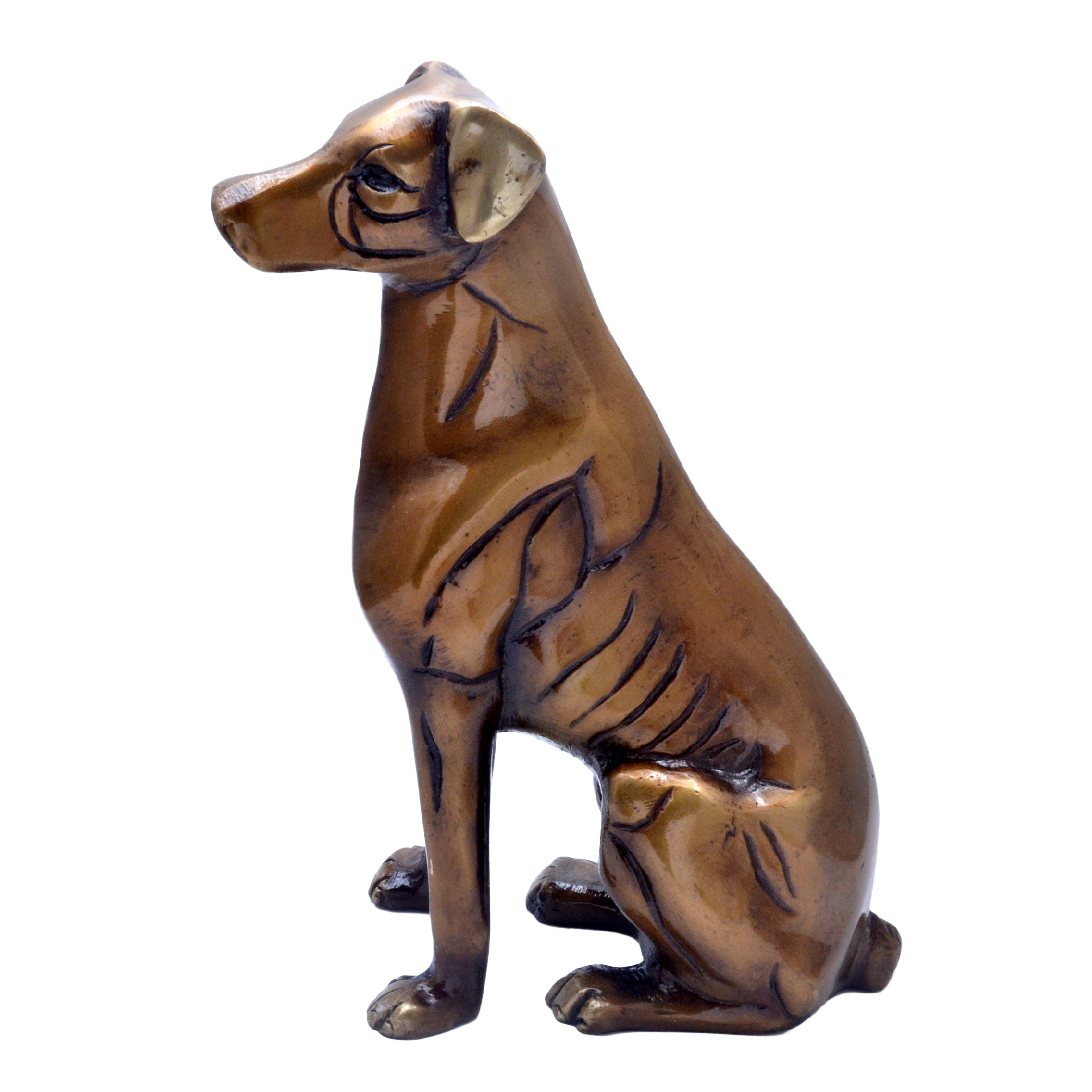 Brass Vintage Dog Showpiece, Home Decor Showpieces