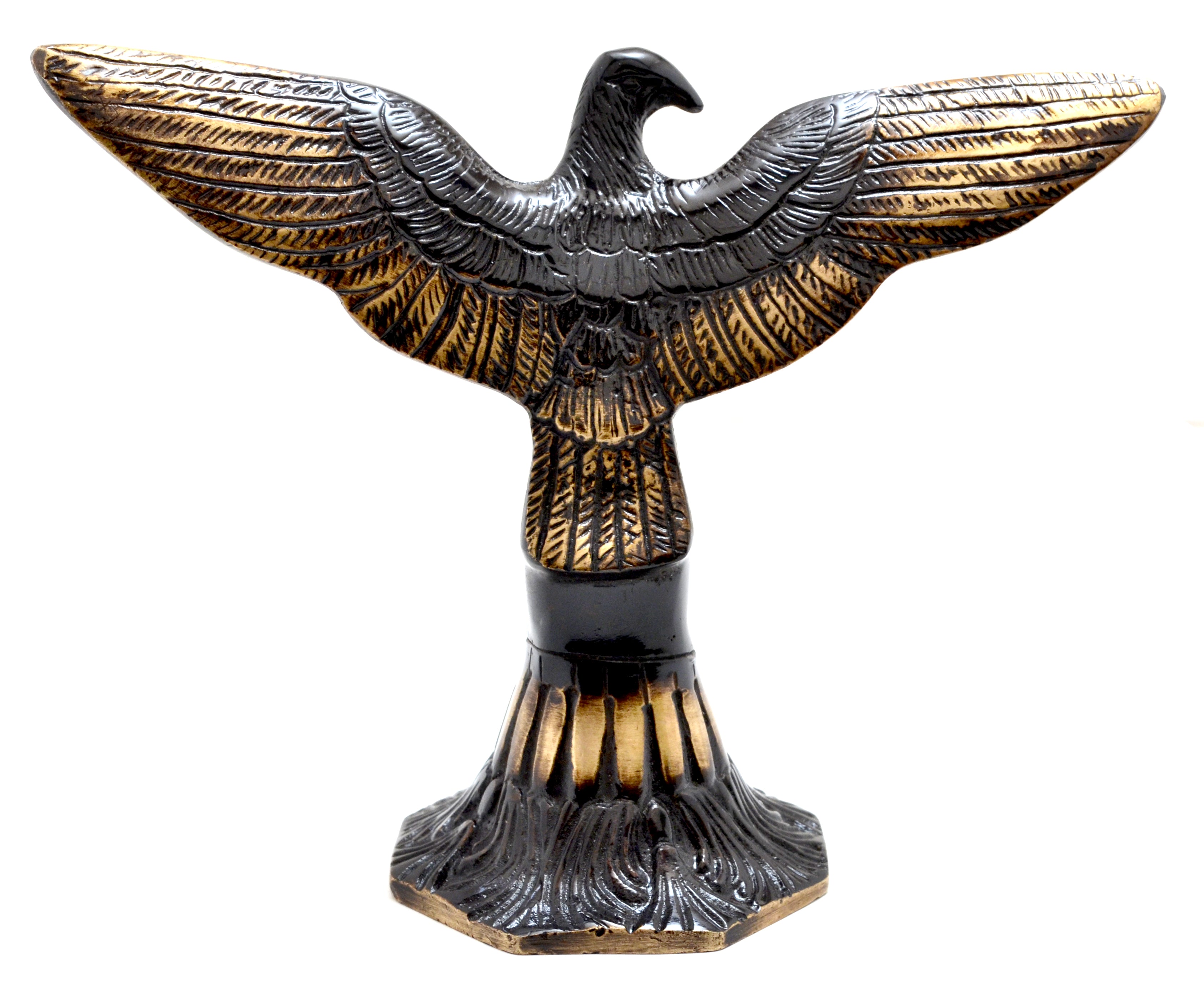 Brass Open Winged Eagle Showpiece Figurine