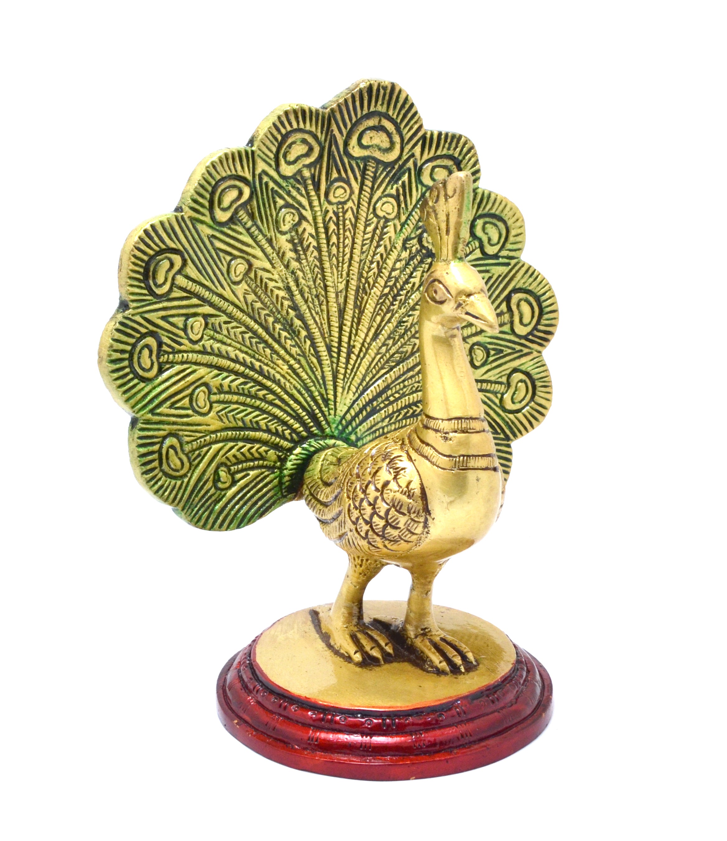 Brass Dancing Peacock Showpiece | Brass Home Decor |