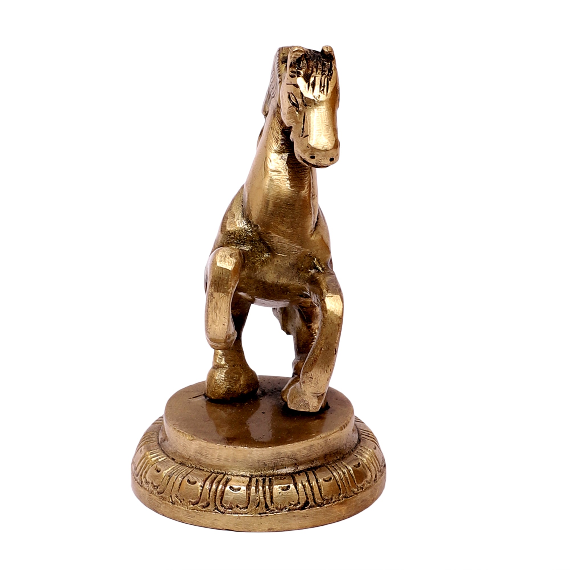 Brass Uplifted Legs Horse Tableware Showpiece, Showpiece for Home Decor