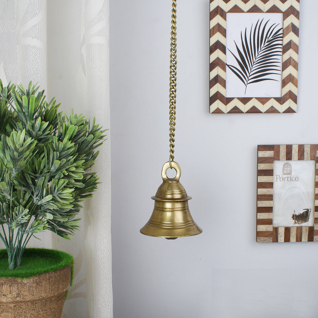 Brass Hanging Bell with Chain – Two Moustaches Store
