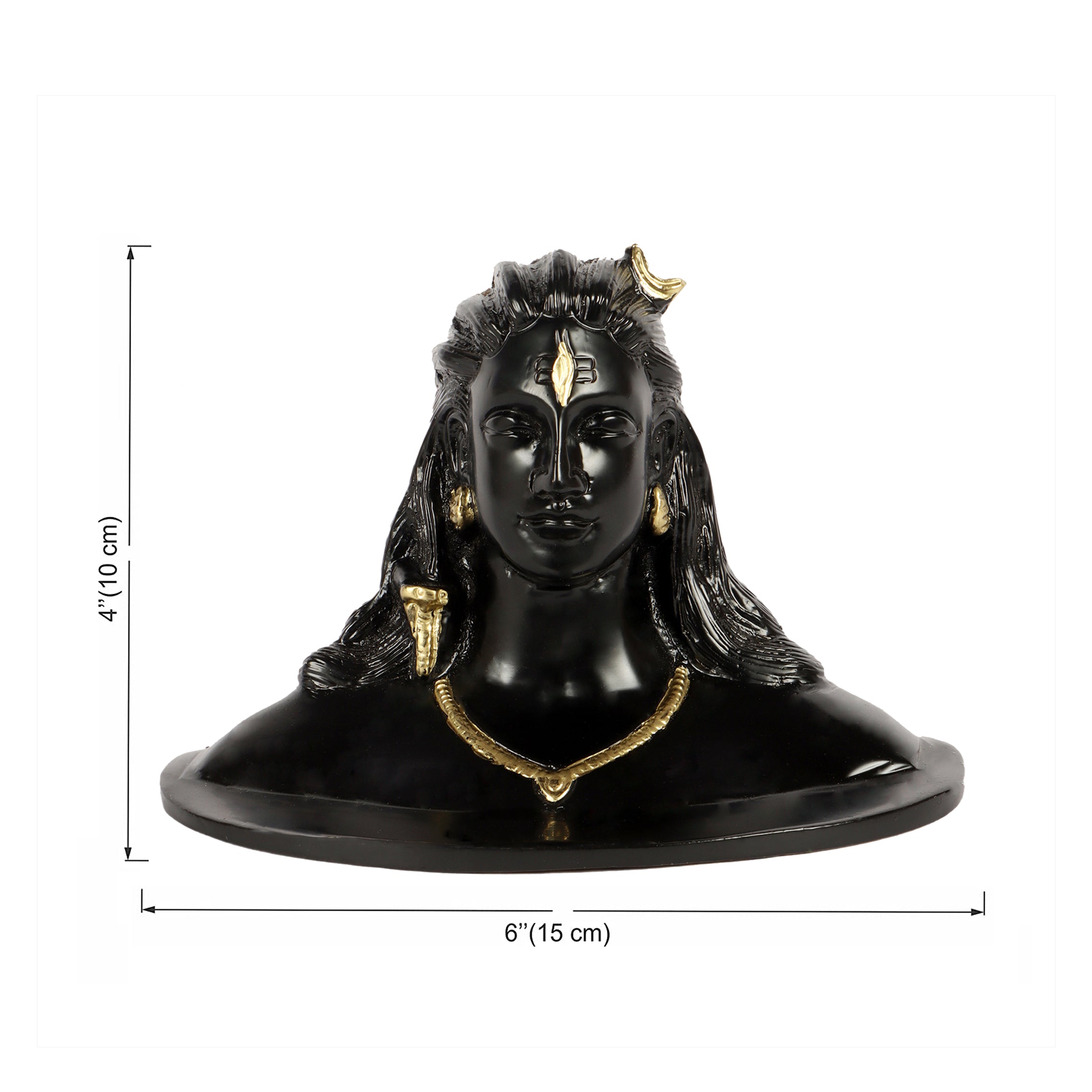 Brass Adiyogi Shiva Idol for Home Décor, Brass Decor Statue