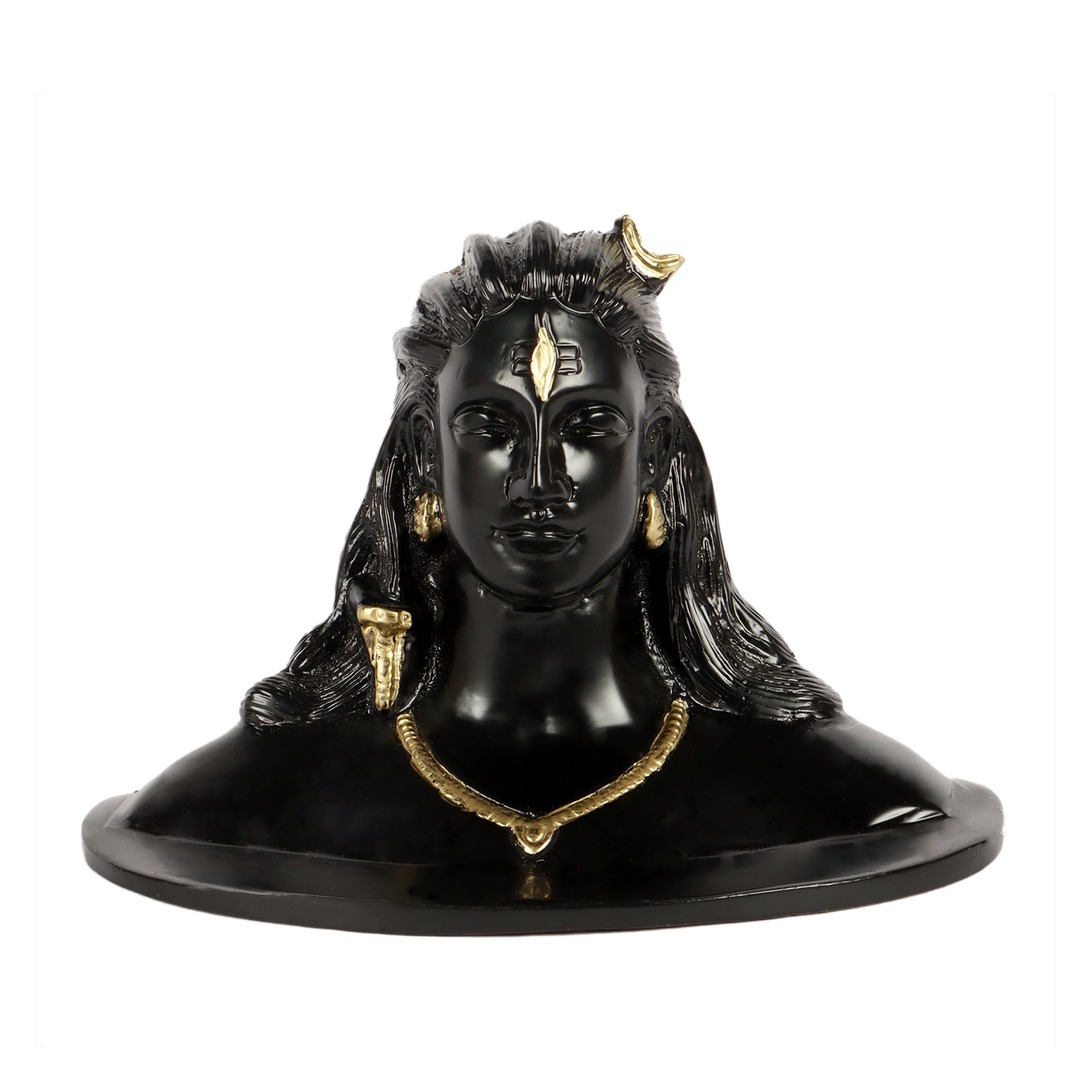 Brass Adiyogi Shiva Idol for Home Décor, Brass Decor Statue