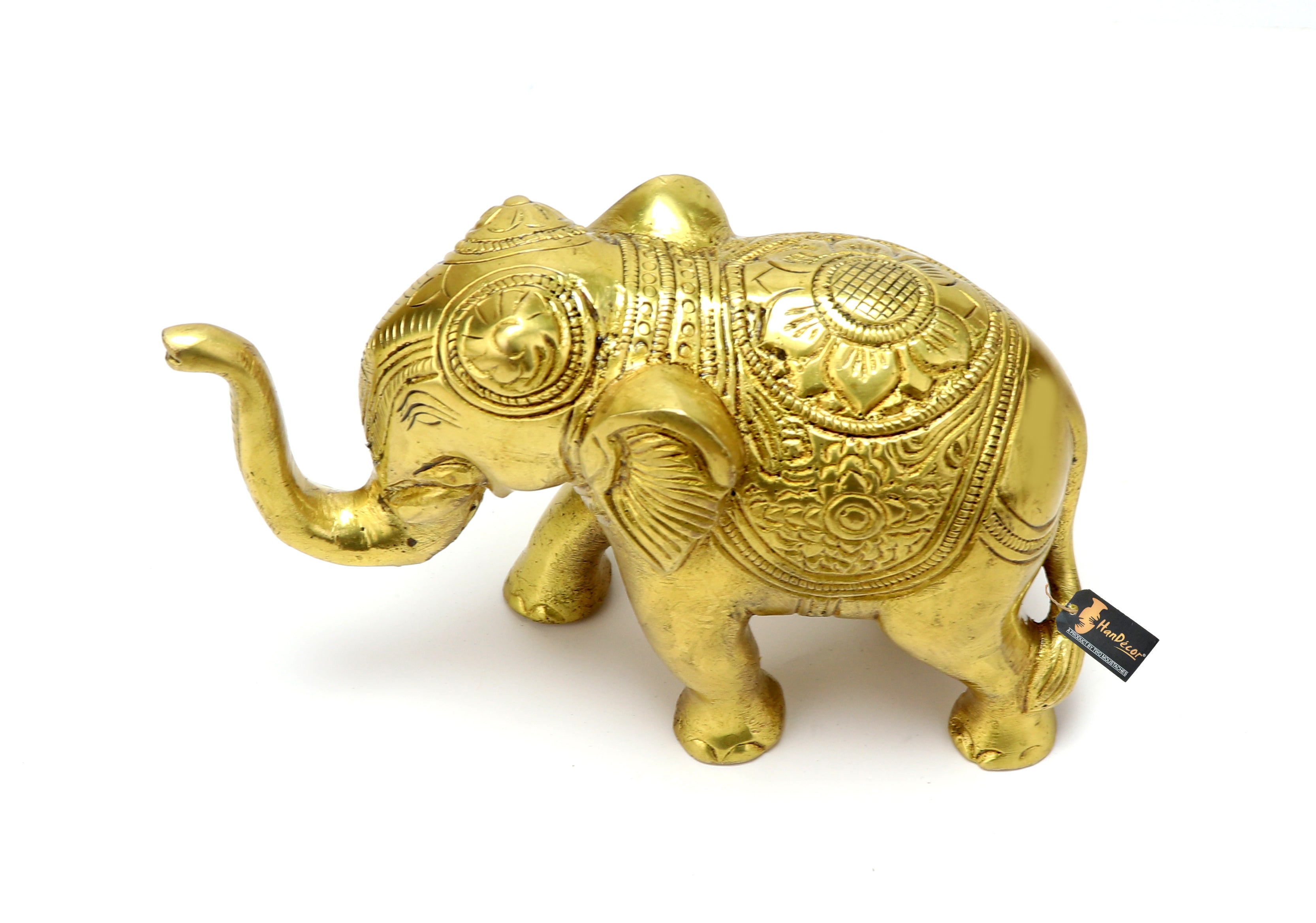 Brass 5 Inches Handcrafted Elephant Décor Showpiece