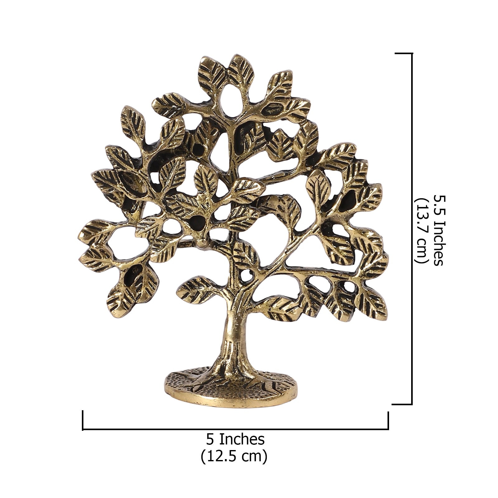 Brass Kalpavriksha Tree Showpiece, Brass Showpiece for Good Fortune