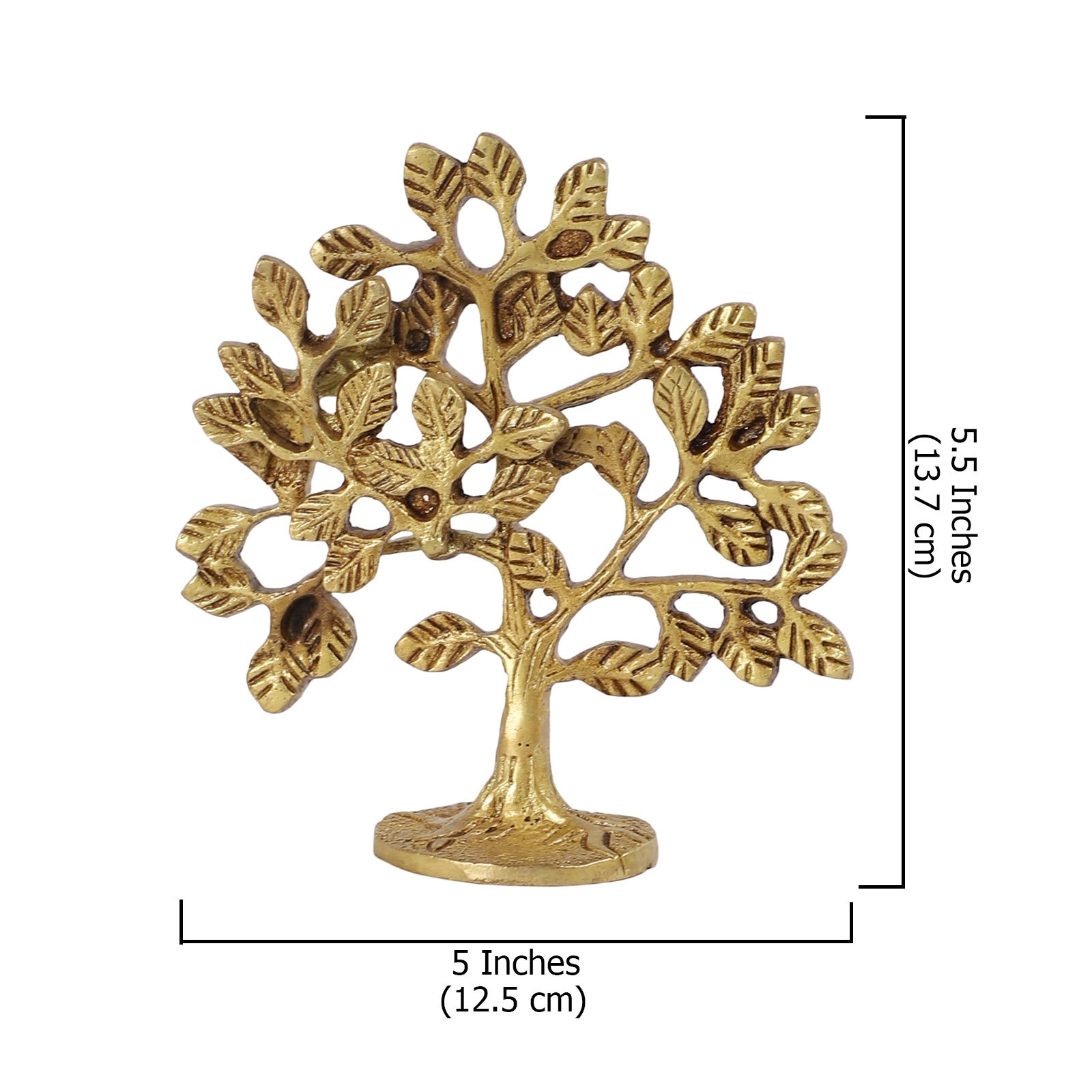 Brass Kalpavriksha Tree Showpiece, Brass Showpiece for Good Fortune