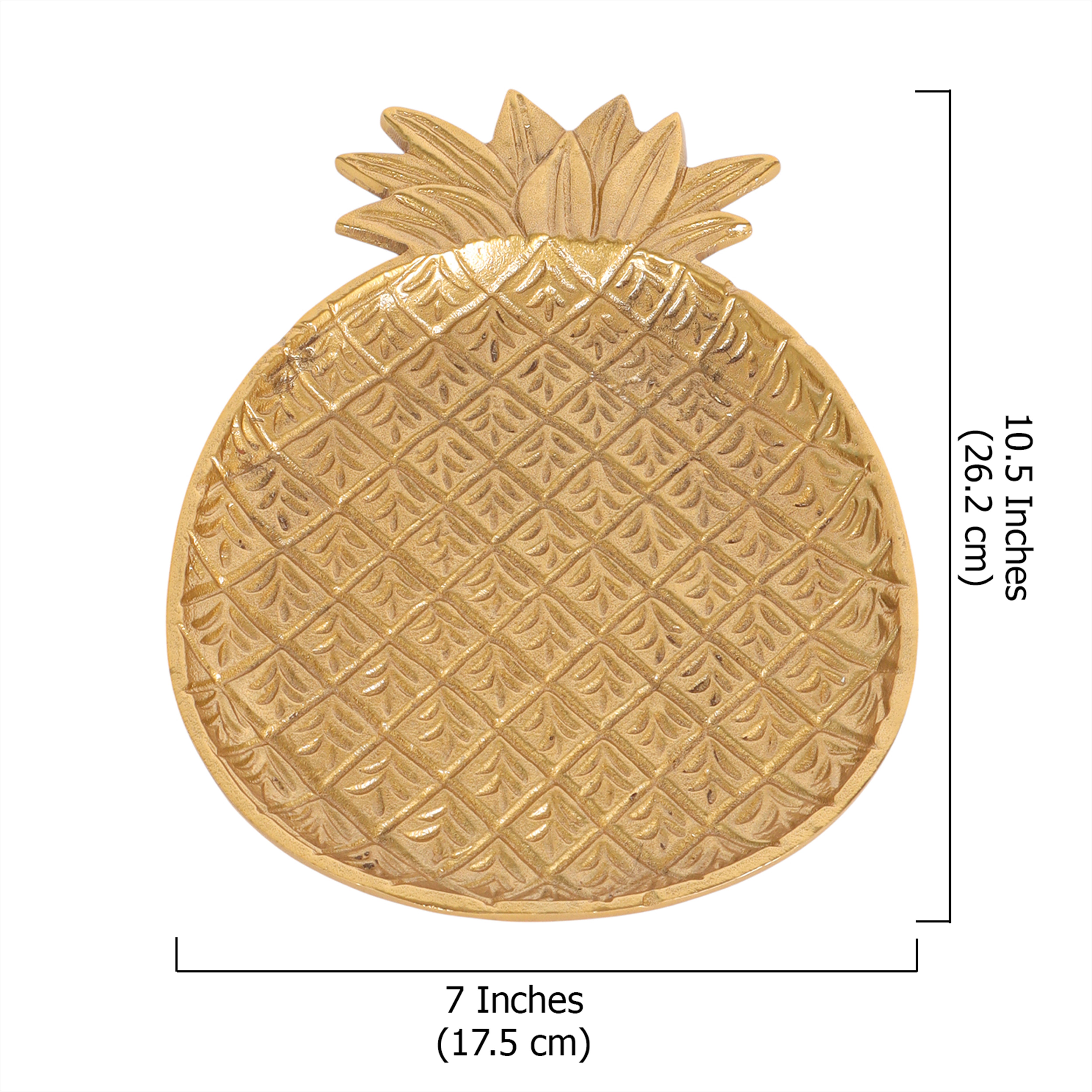 Aluminium Pineapple Shaped Serving Tray, Serving Plates for Home