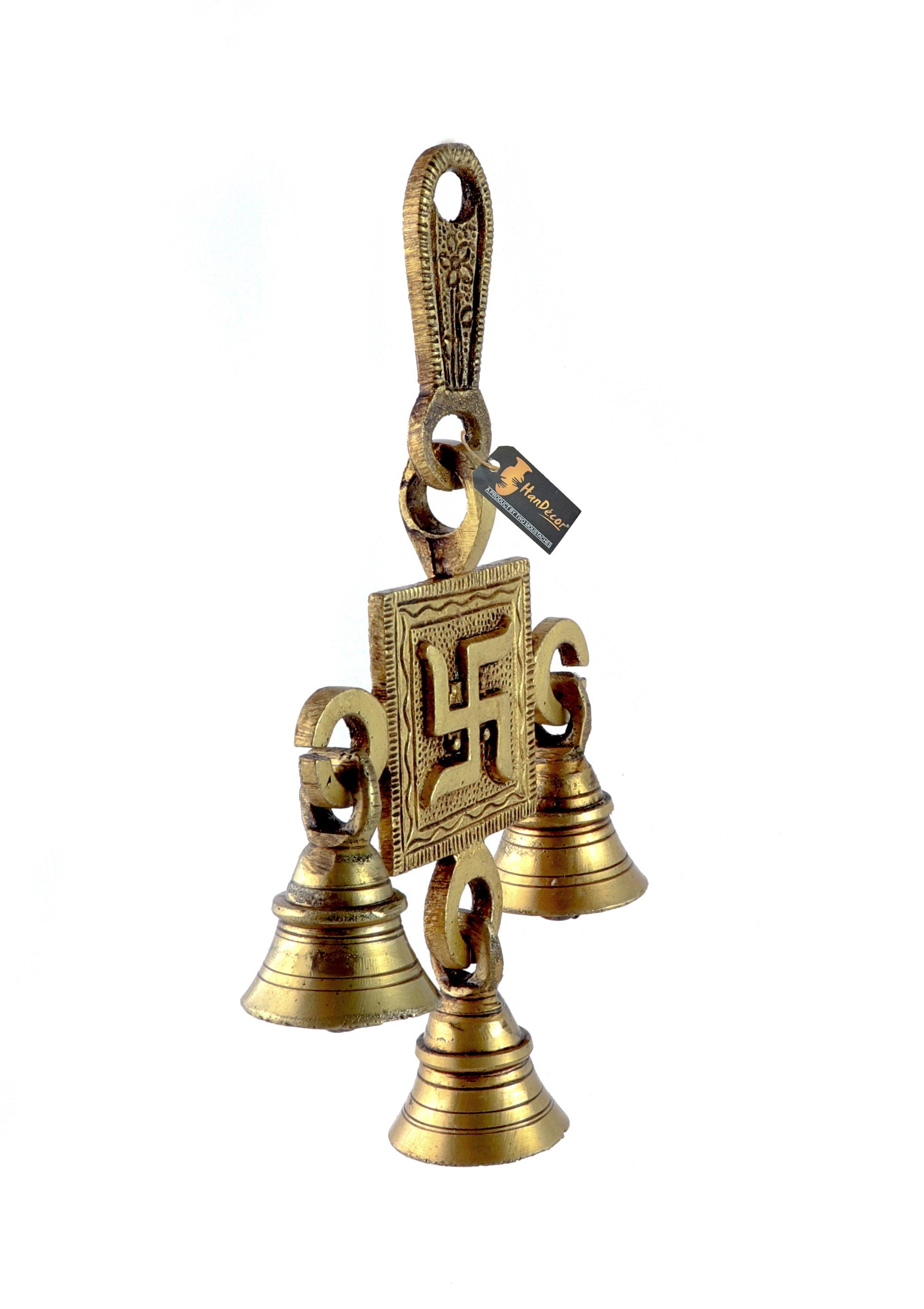 Brass Swastika Hanging Bells