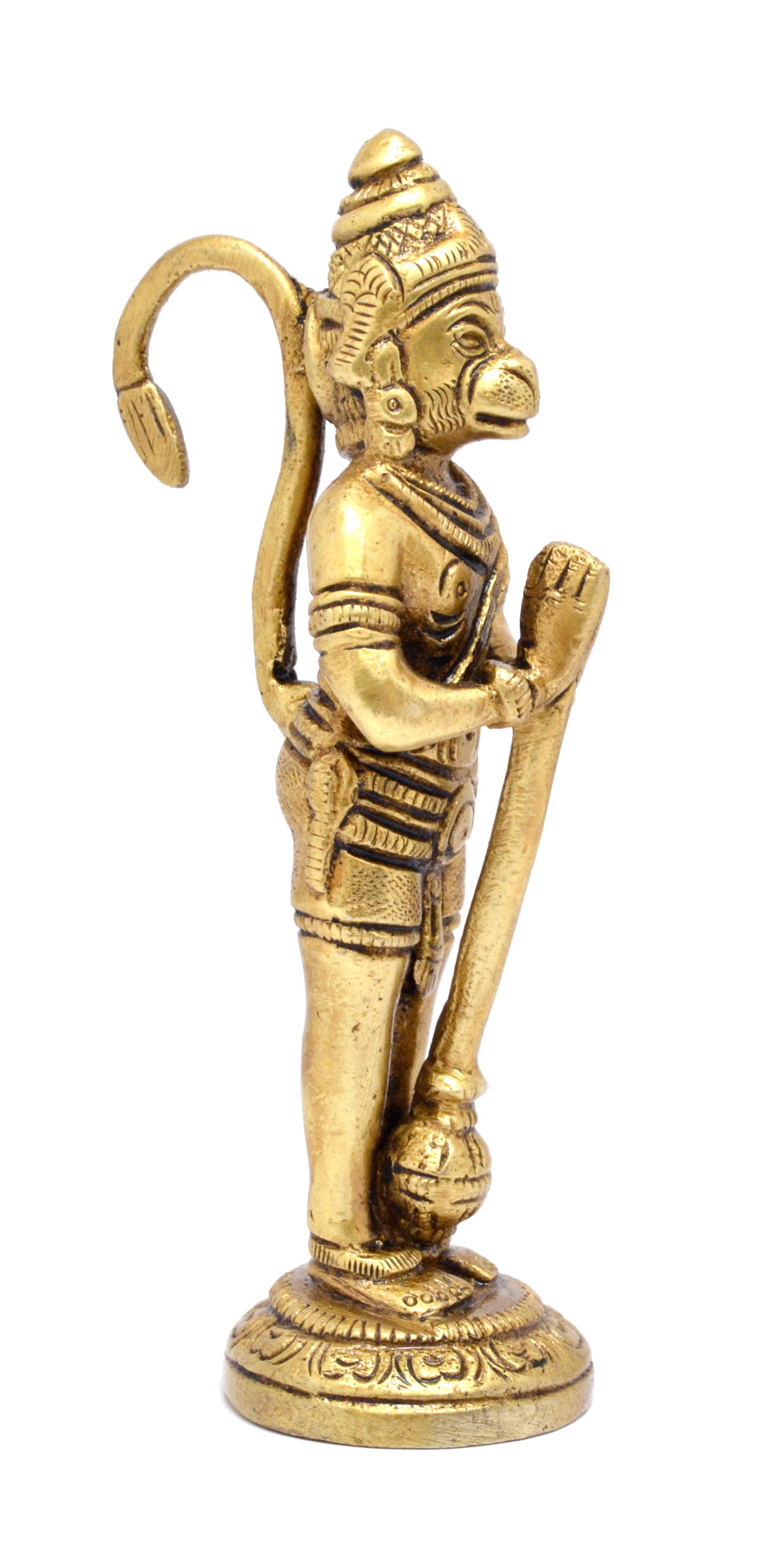 Brass The Humble Hanuman Statue