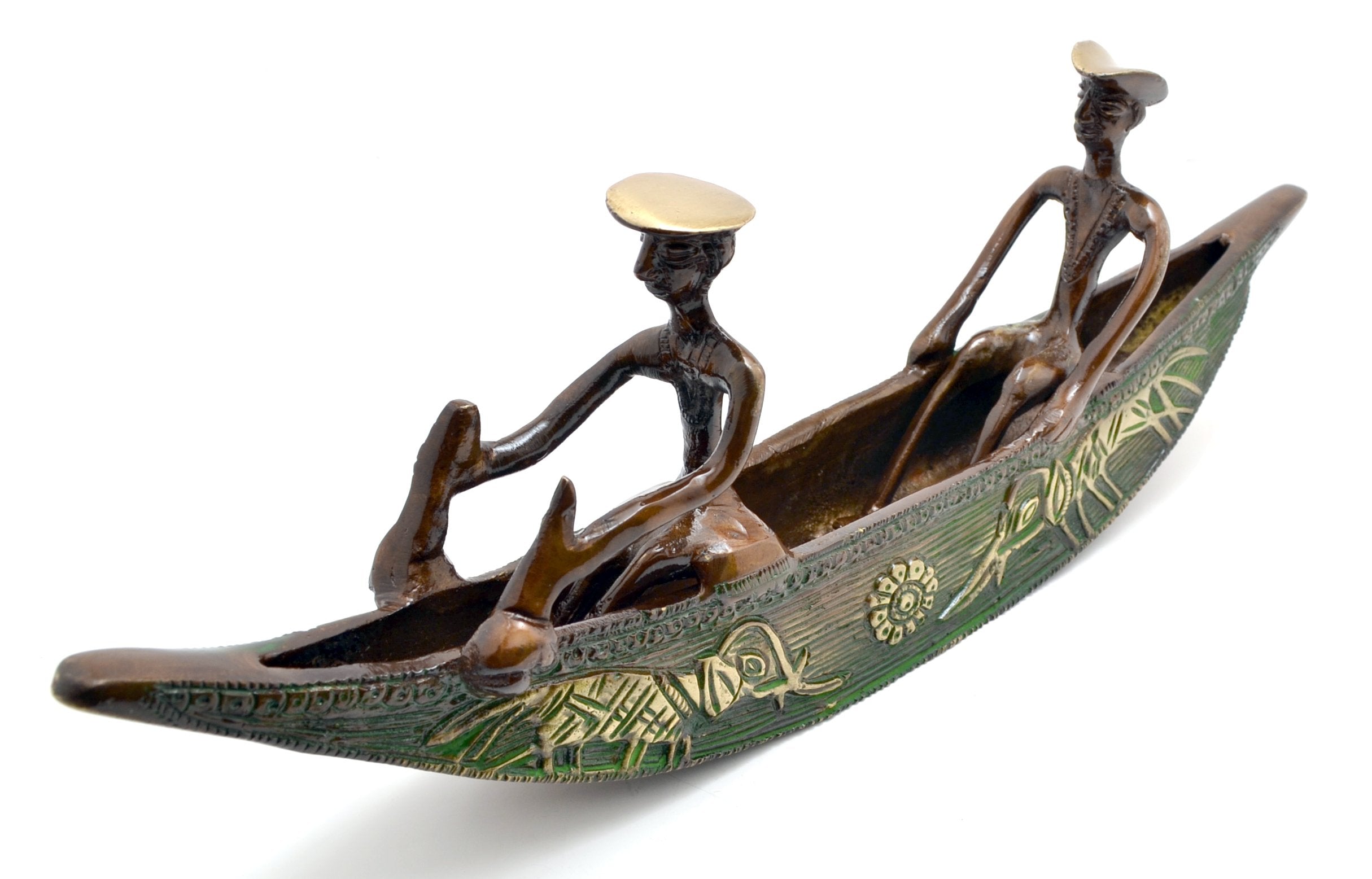 Long Kerala Boat Brass Showpiece