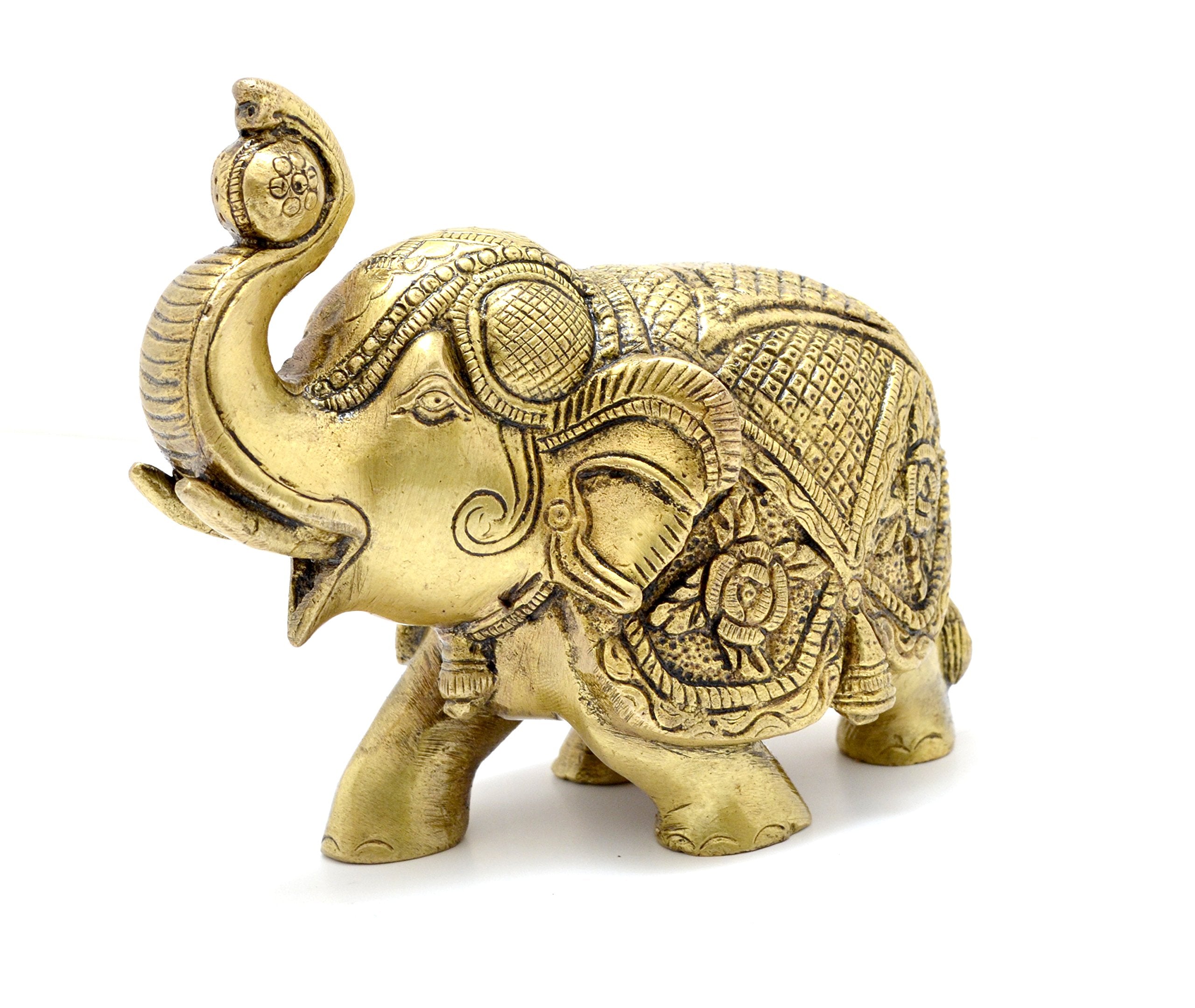 Maharaja Elephant Design Brass Showpiece